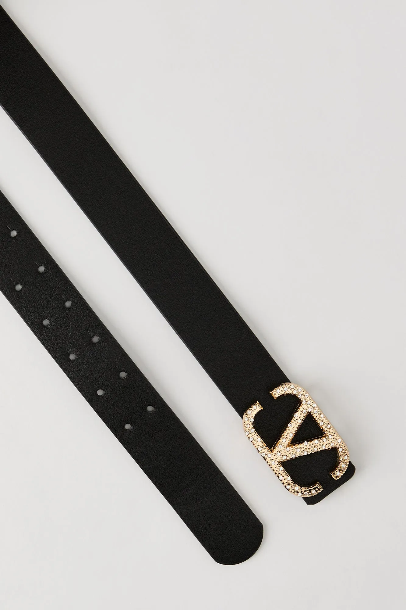 Rhinestone V Buckle Belt sold by Urban Planet product image thumbnail 4