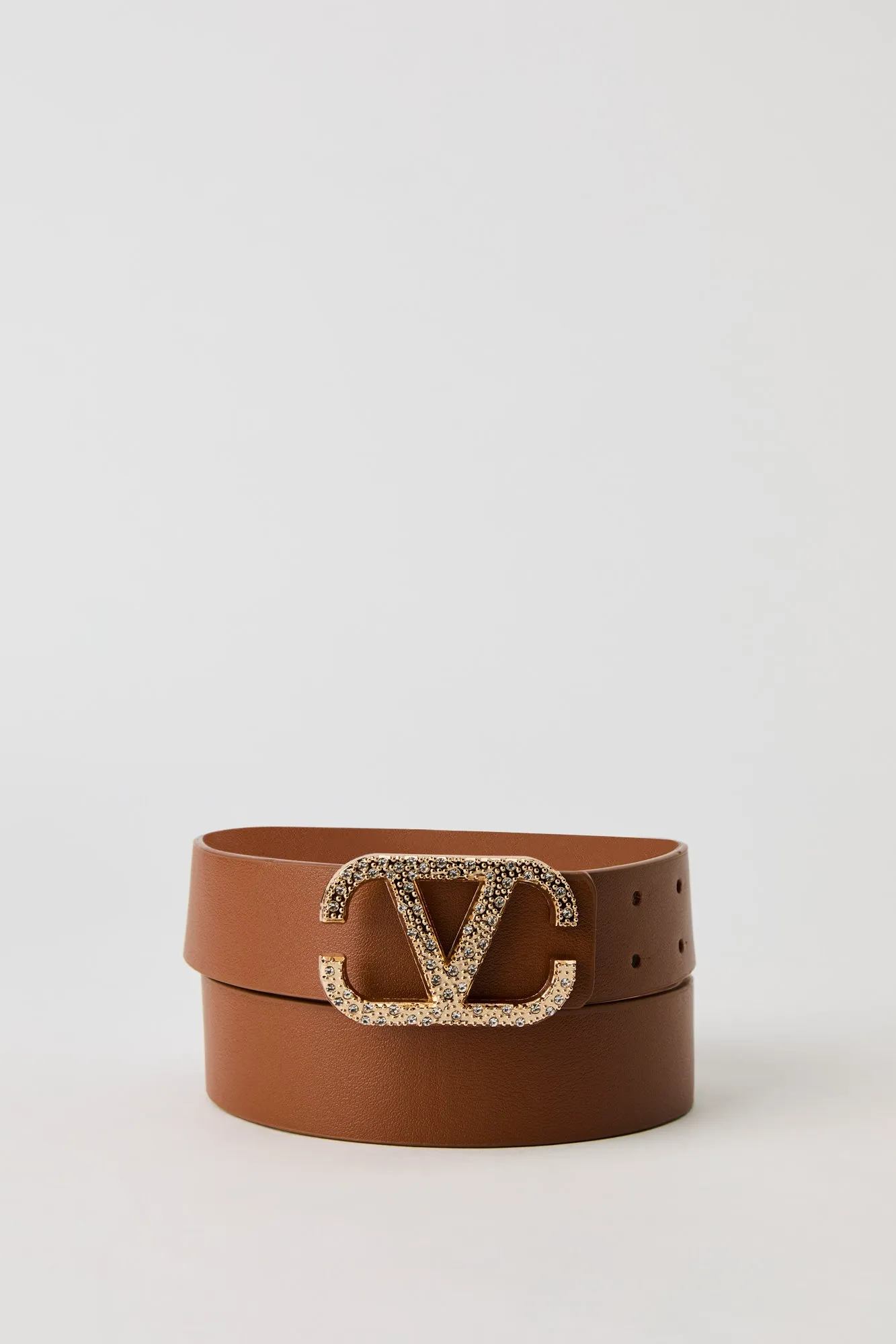 Rhinestone V Buckle Belt sold by Urban Planet product image thumbnail 5