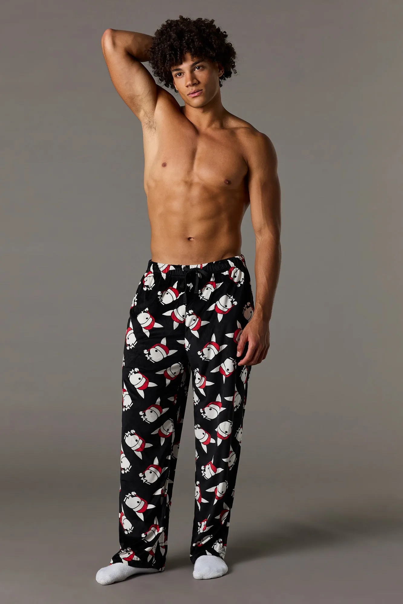Playboy Christmas Print Pajama Pant sold by Urban Planet product image thumbnail 2