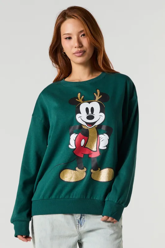 Mickey Mouse 'Tis The Season Graphic Fleece Sweatshirt sold by Urban Planet