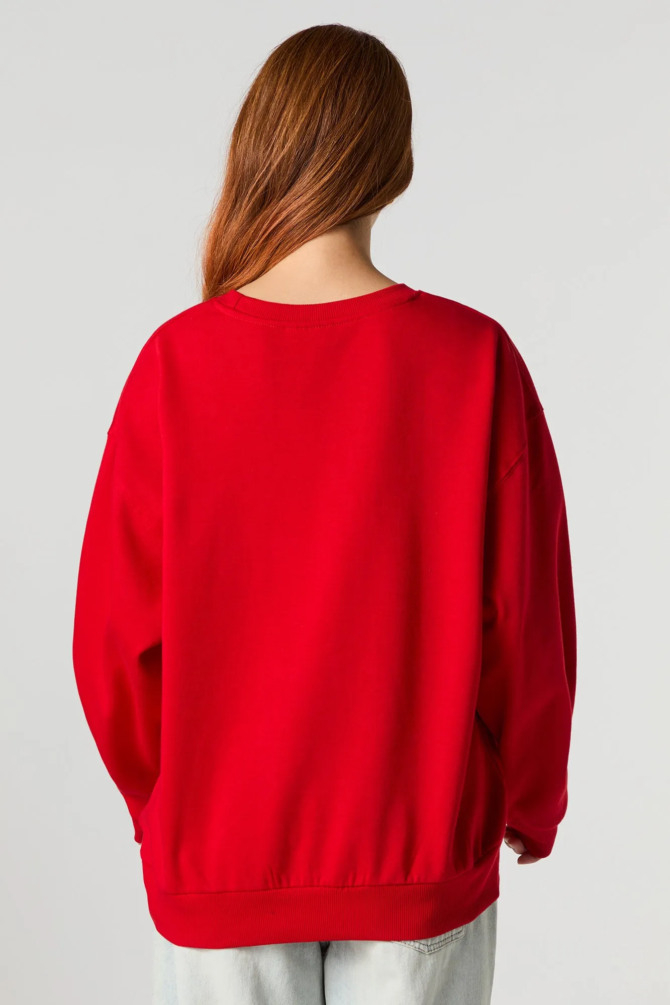Mickey Mouse Glitter Graphic Fleece Sweatshirt sold by Urban Planet product image thumbnail 2