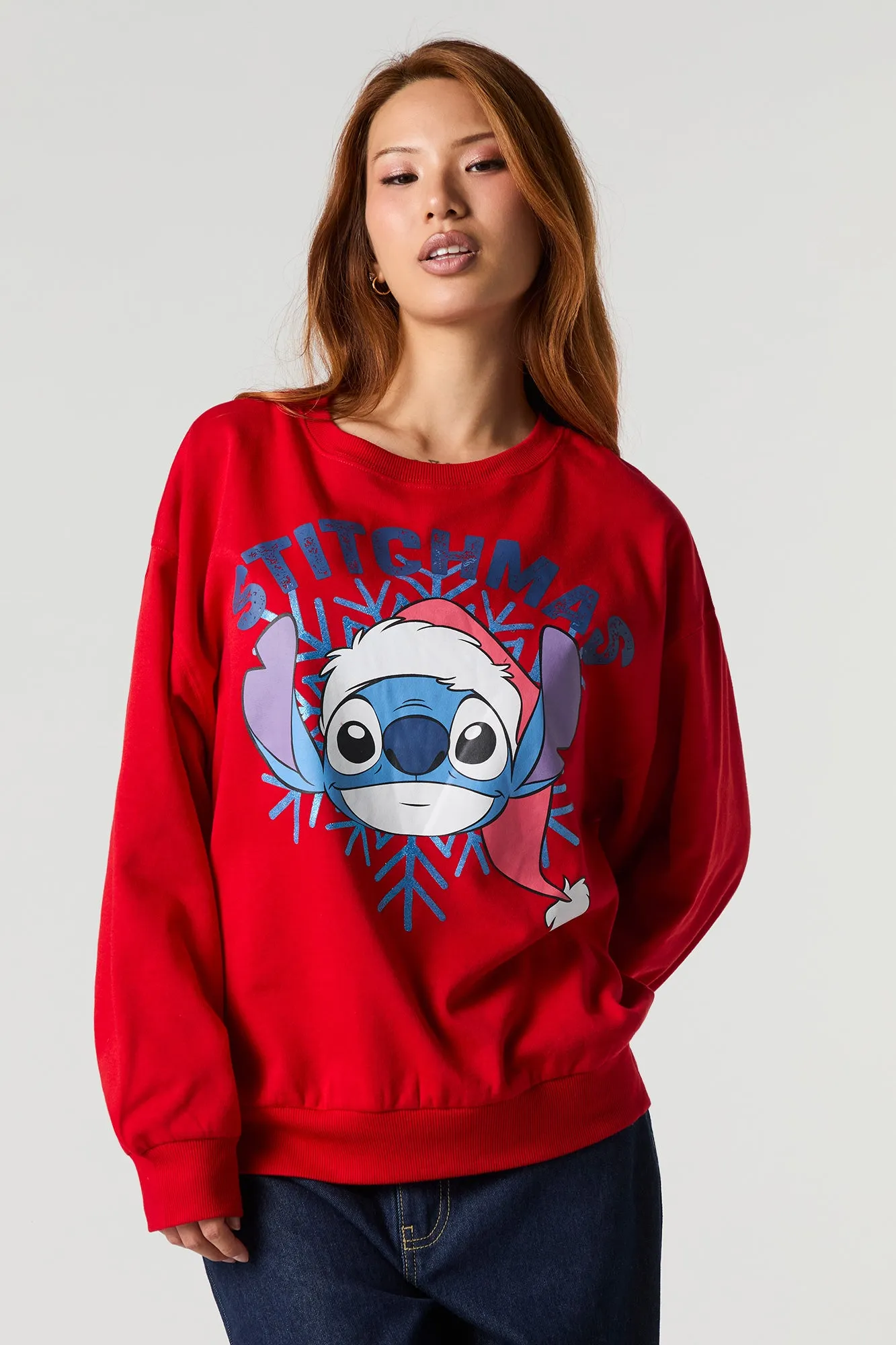 Stitchmas Christmas Graphic Fleece Sweatshirt sold by Urban Planet
