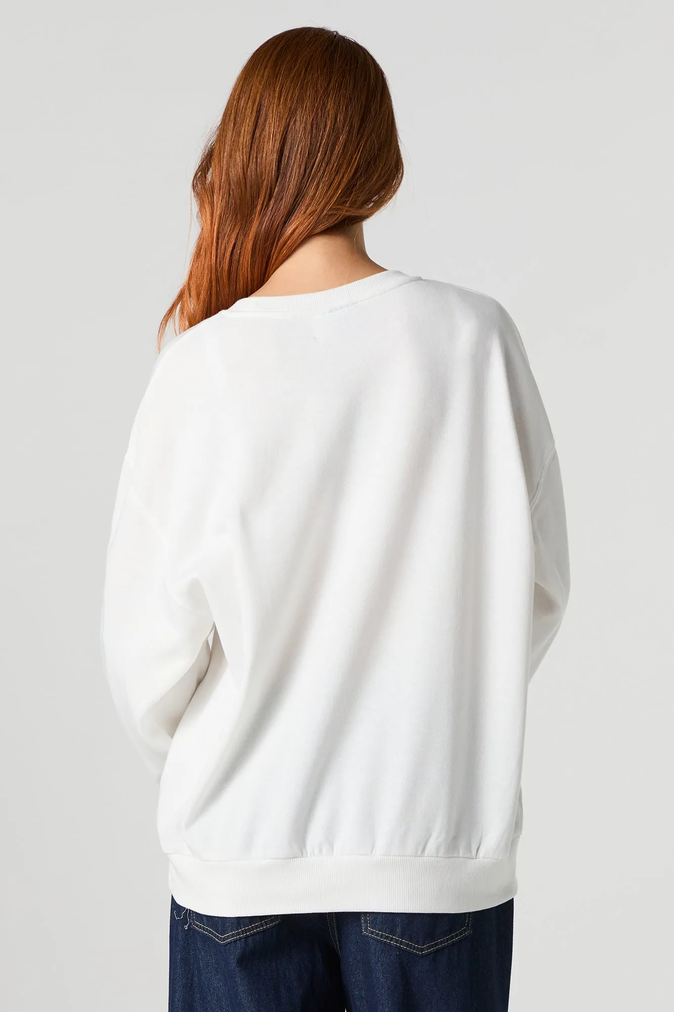 Stitch & Angel Christmas Graphic Fleece Sweatshirt sold by Urban Planet product image thumbnail 2