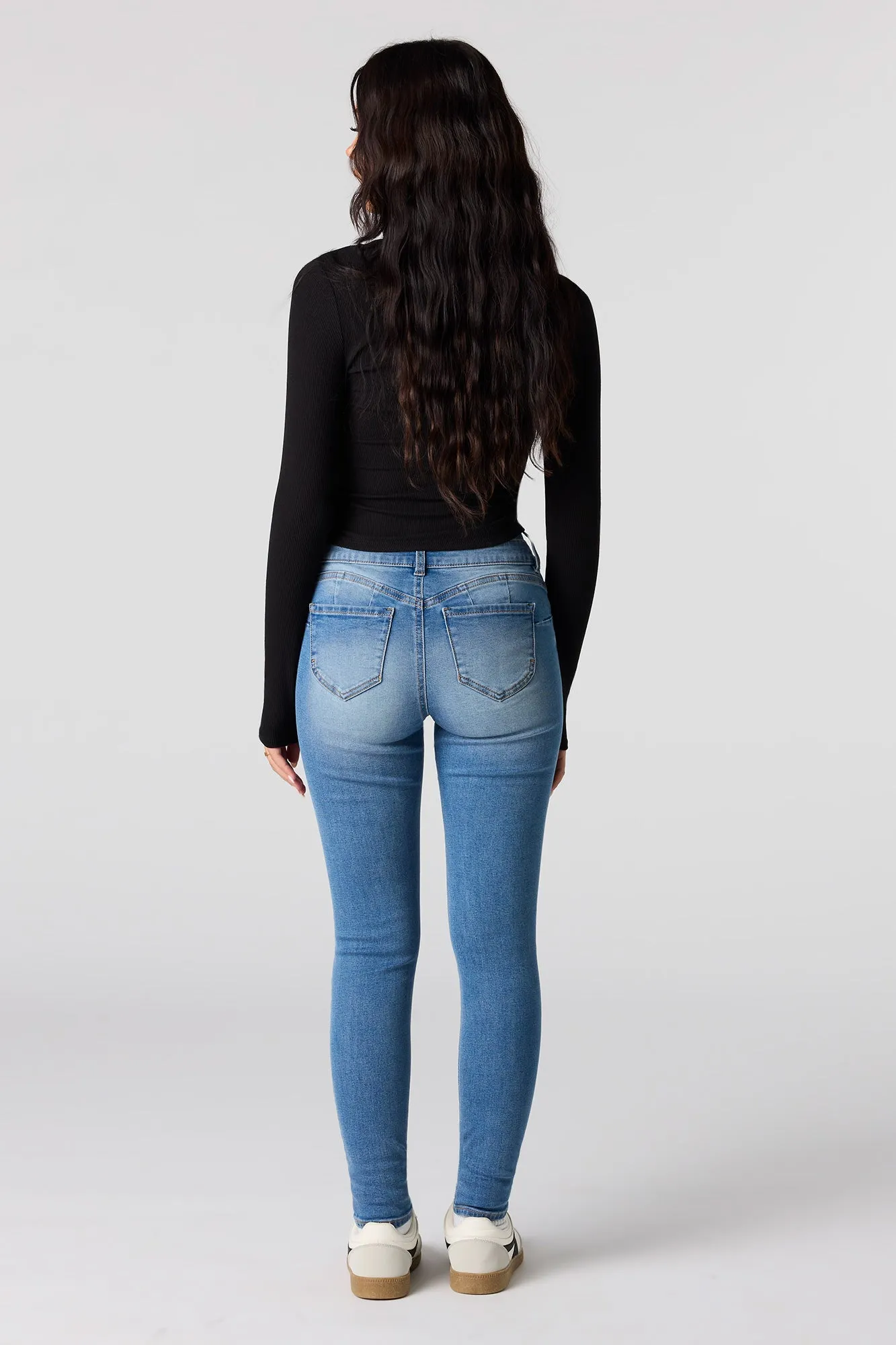 High Rise Push Up Skinny Medium Jean sold by Urban Planet product image thumbnail 3