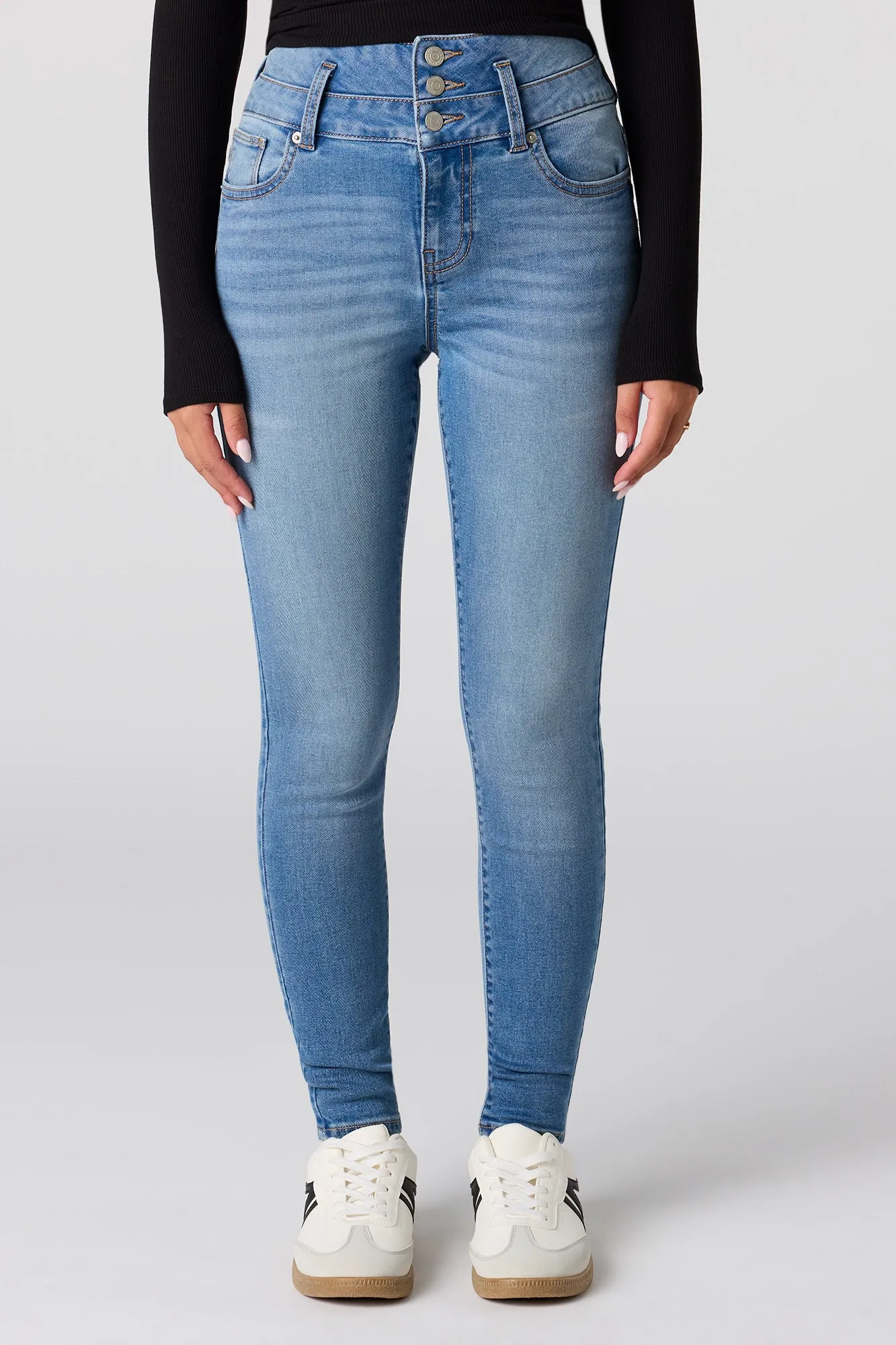 High Rise Push Up Skinny Medium Jean sold by Urban Planet product image thumbnail 2