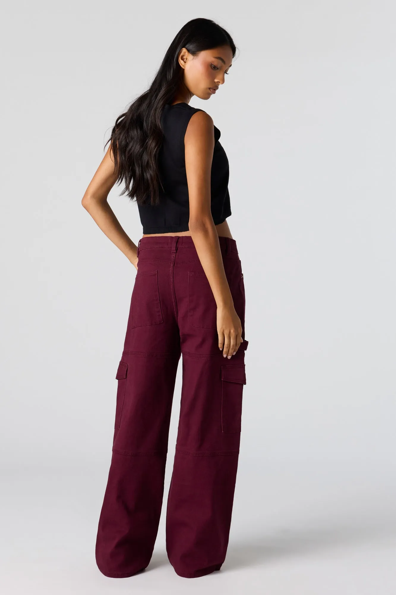 Low Rise Baggy Denim Cargo Pant sold by Urban Planet product image thumbnail 3