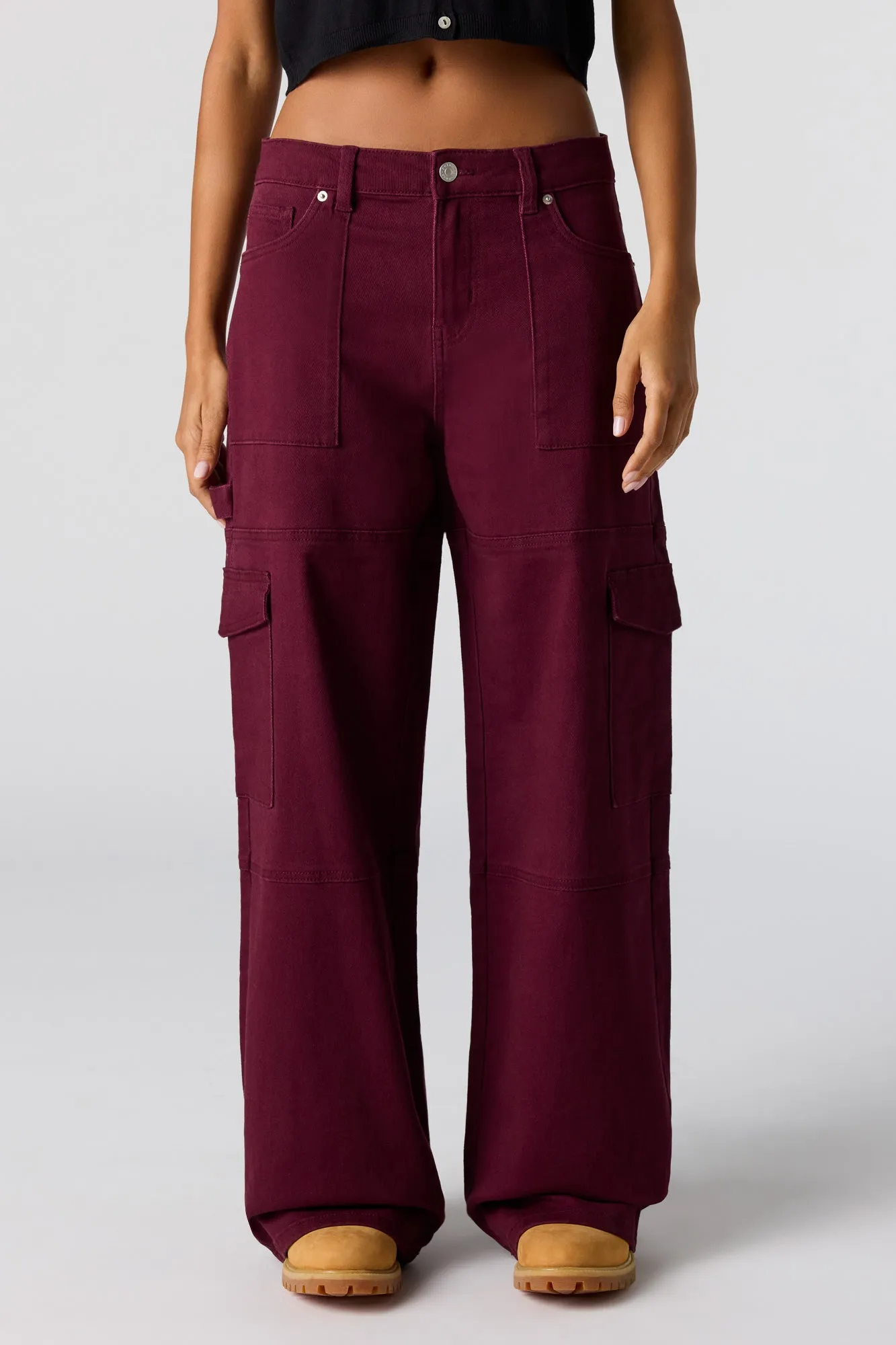 Low Rise Baggy Denim Cargo Pant sold by Urban Planet product image thumbnail 2