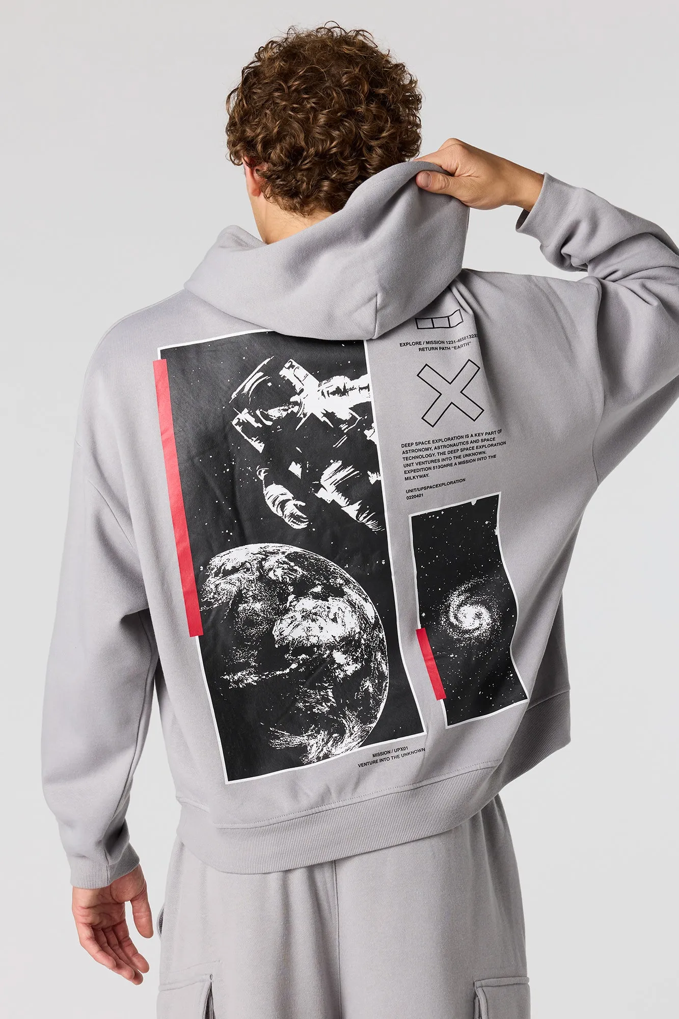 NASA Graphic Fleece Hoodie sold by Urban Planet product image thumbnail 4