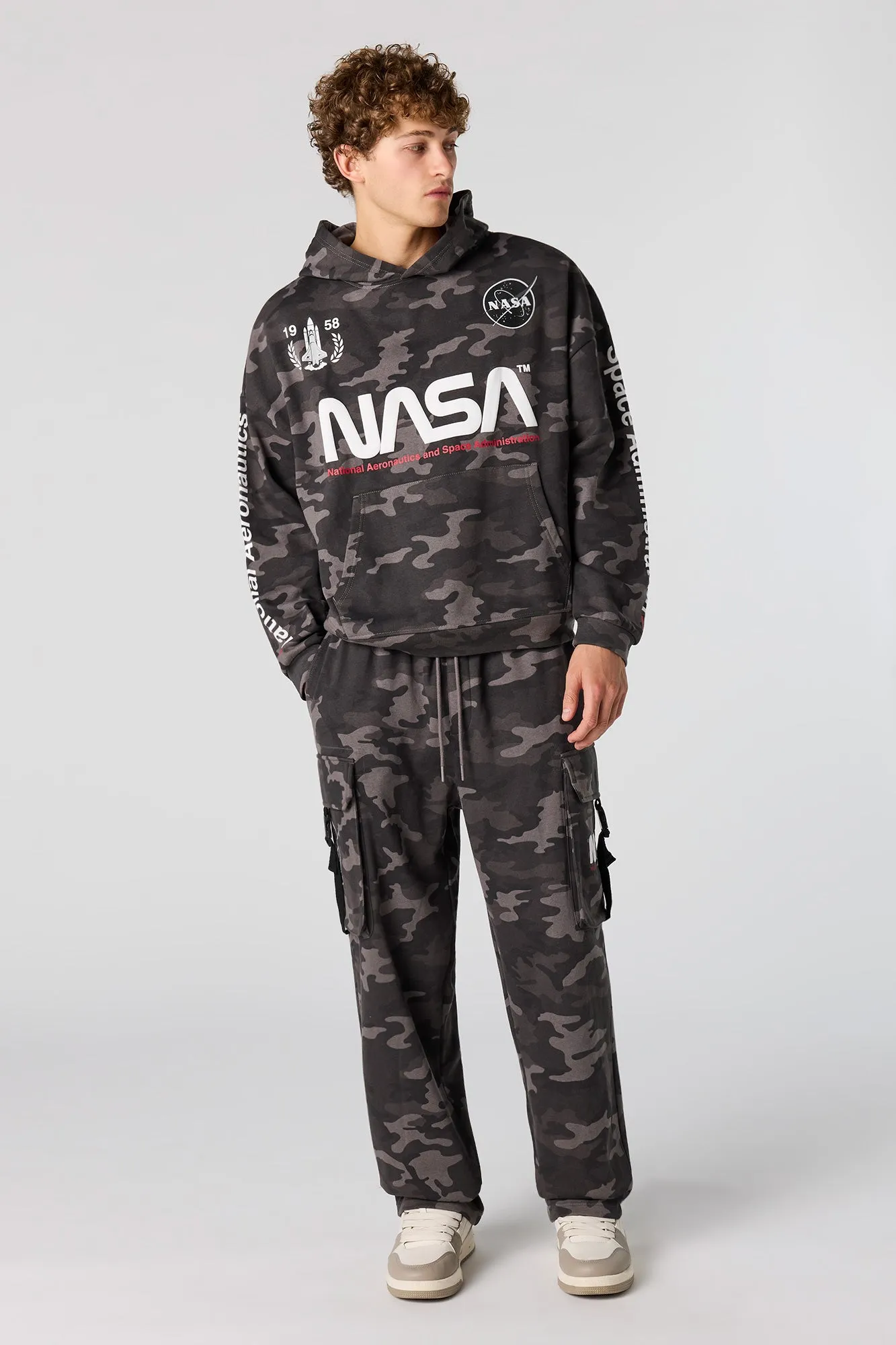 NASA Graphic Fleece Hoodie sold by Urban Planet product image thumbnail 3