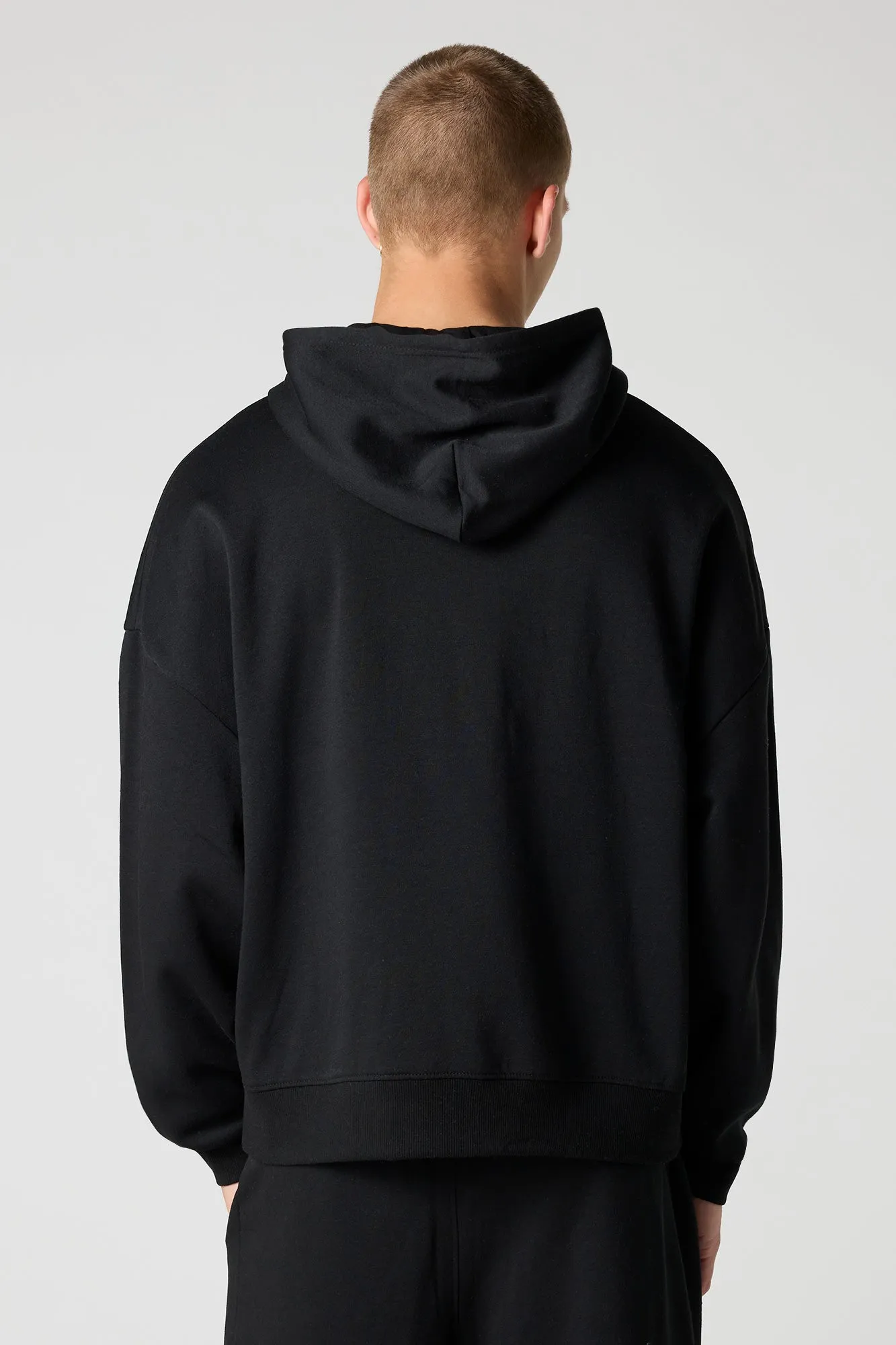 Official Embossed Boxy Fleece Hoodie sold by Urban Planet product image thumbnail 4