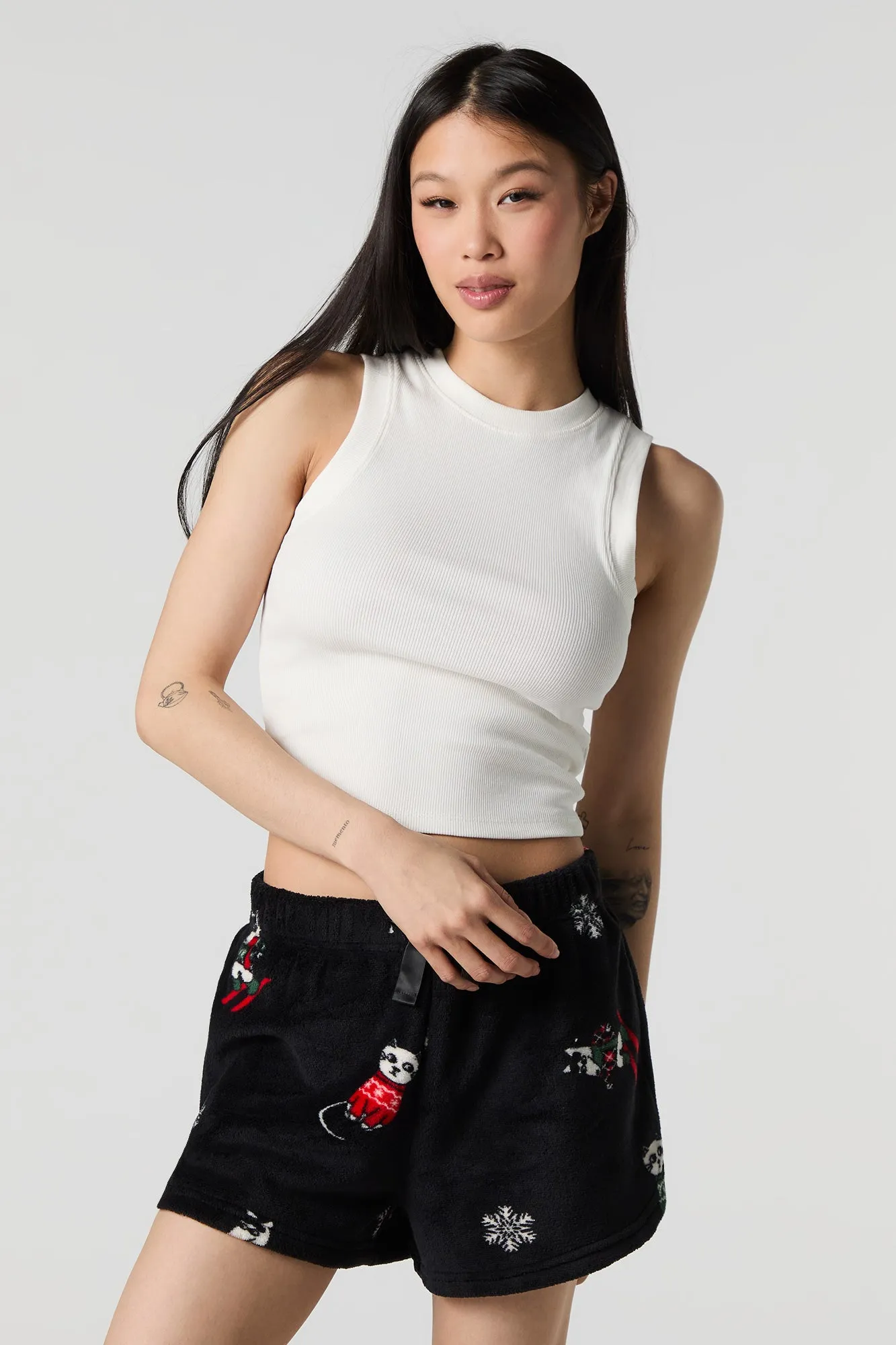 Christmas Plush Pajama Short sold by Urban Planet product image thumbnail 4