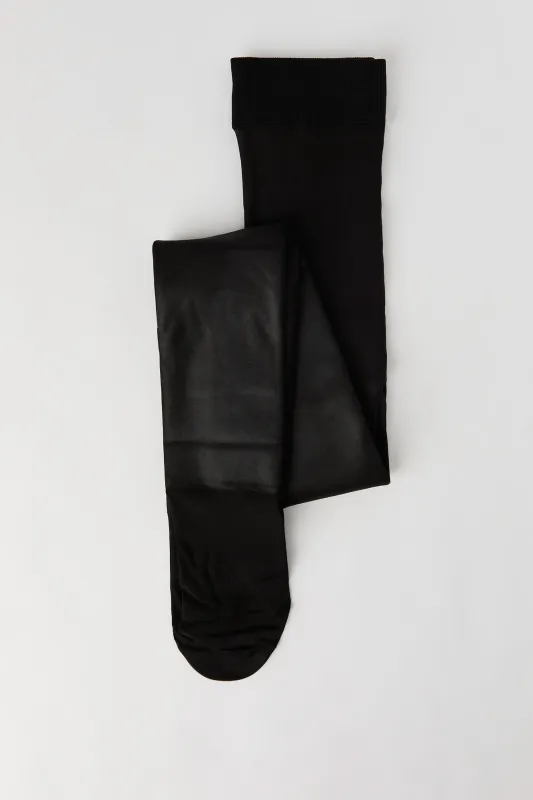 Shiny Faux Fur Lined Tights sold by Urban Planet