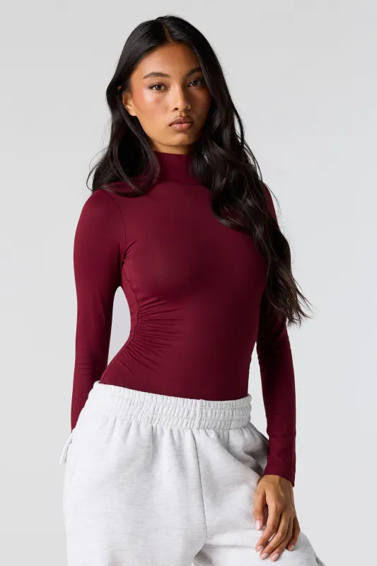 Contour Mock Neck Cinched Bodysuit sold by Urban Planet