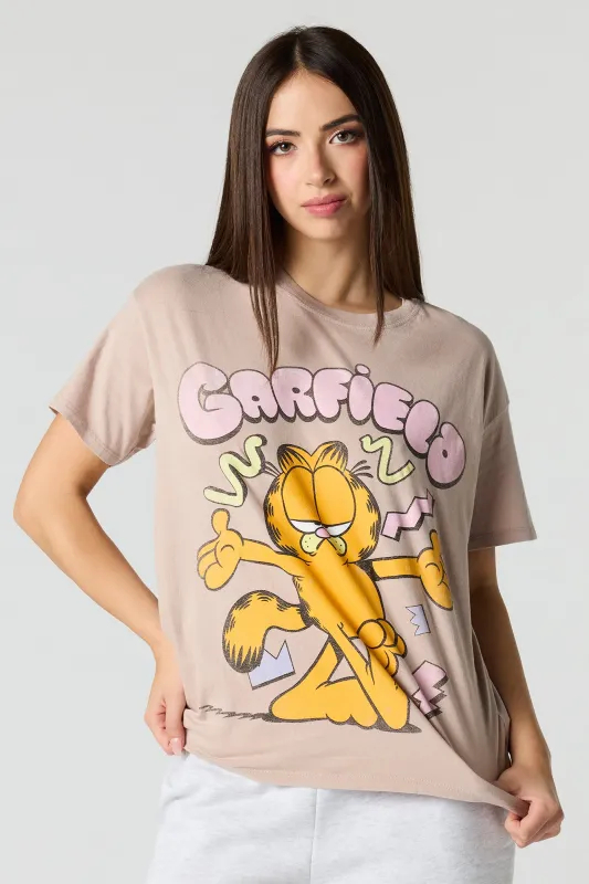 Garfield Graphic Boyfriend T-Shirt sold by Urban Planet