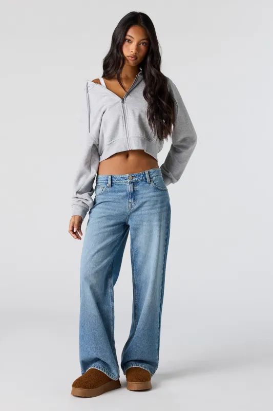 Embroidered Low Rise Baggy Jean sold by Urban Planet