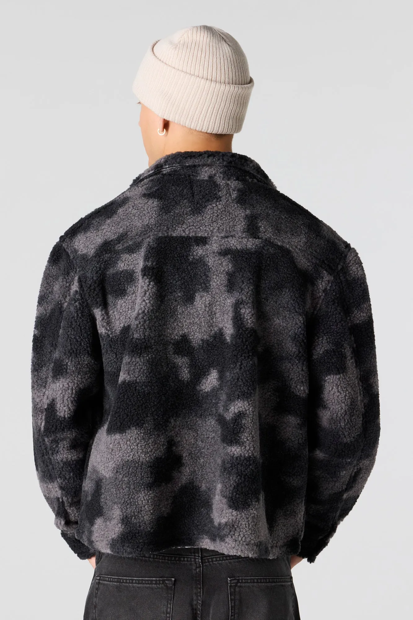 Sherpa Button-Up Jacket sold by Urban Planet product image thumbnail 2