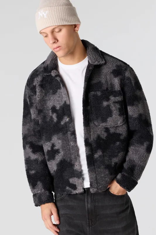 Sherpa Button-Up Jacket sold by Urban Planet
