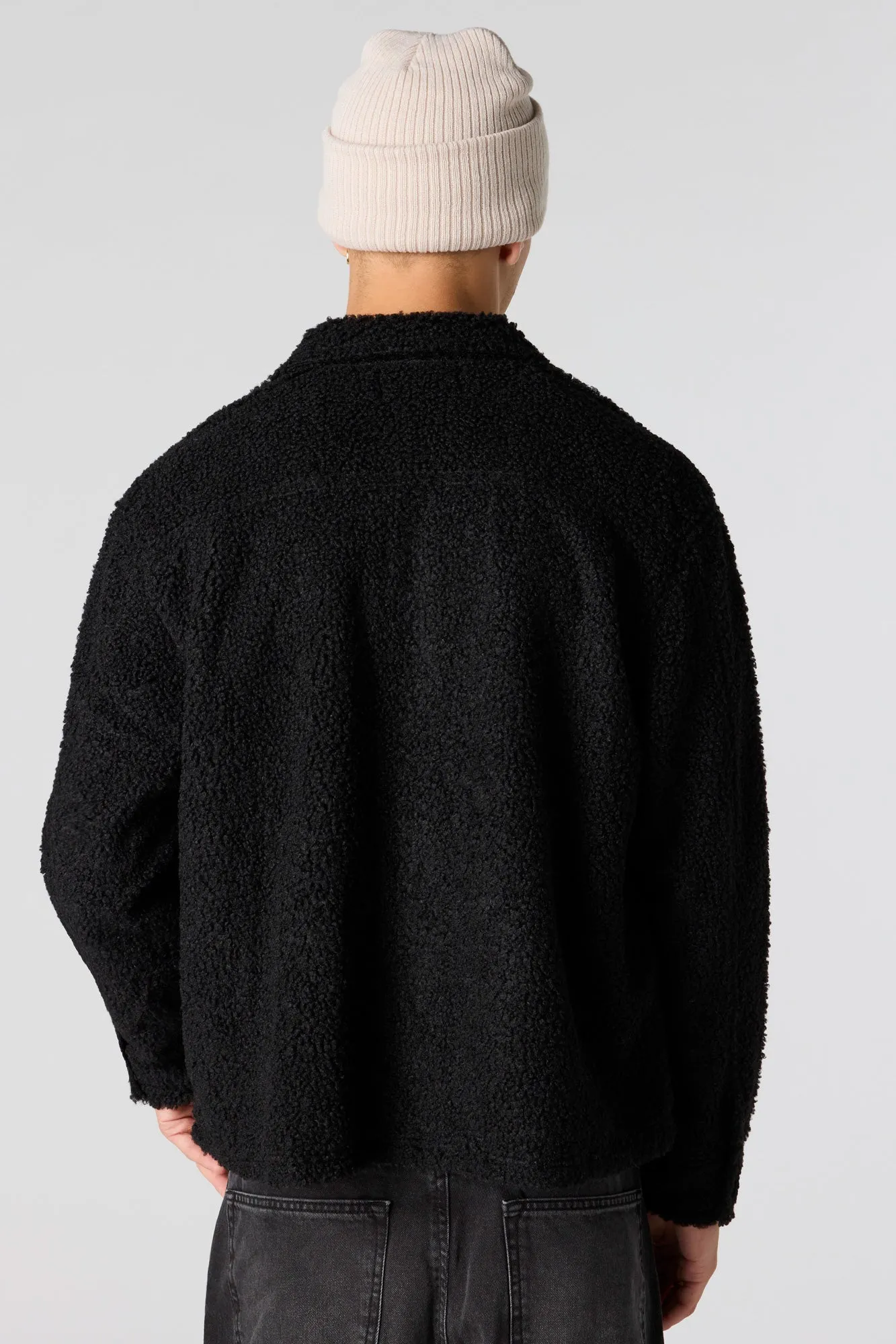 Sherpa Button-Up Jacket sold by Urban Planet product image thumbnail 5