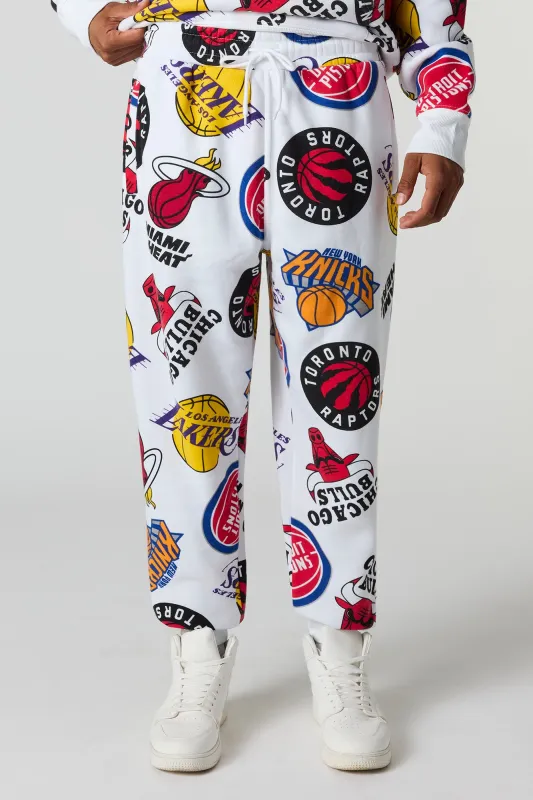 NBA Print Fleece Jogger sold by Urban Planet