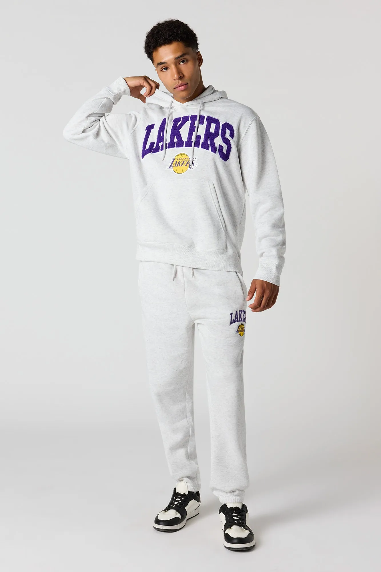LA Lakers Chenille Embroidered Hoodie sold by Urban Planet product image thumbnail 3