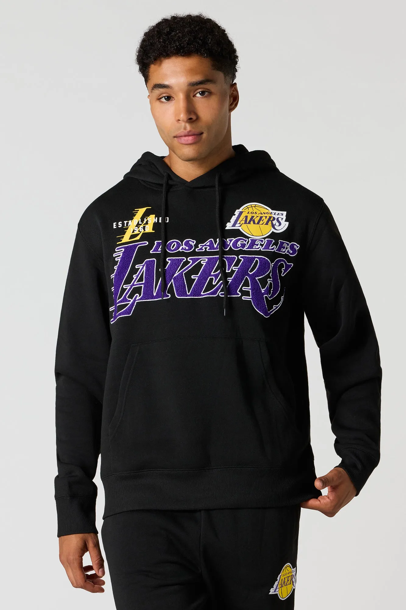 LA Lakers Chenille Embroidered Hoodie sold by Urban Planet product image thumbnail 4