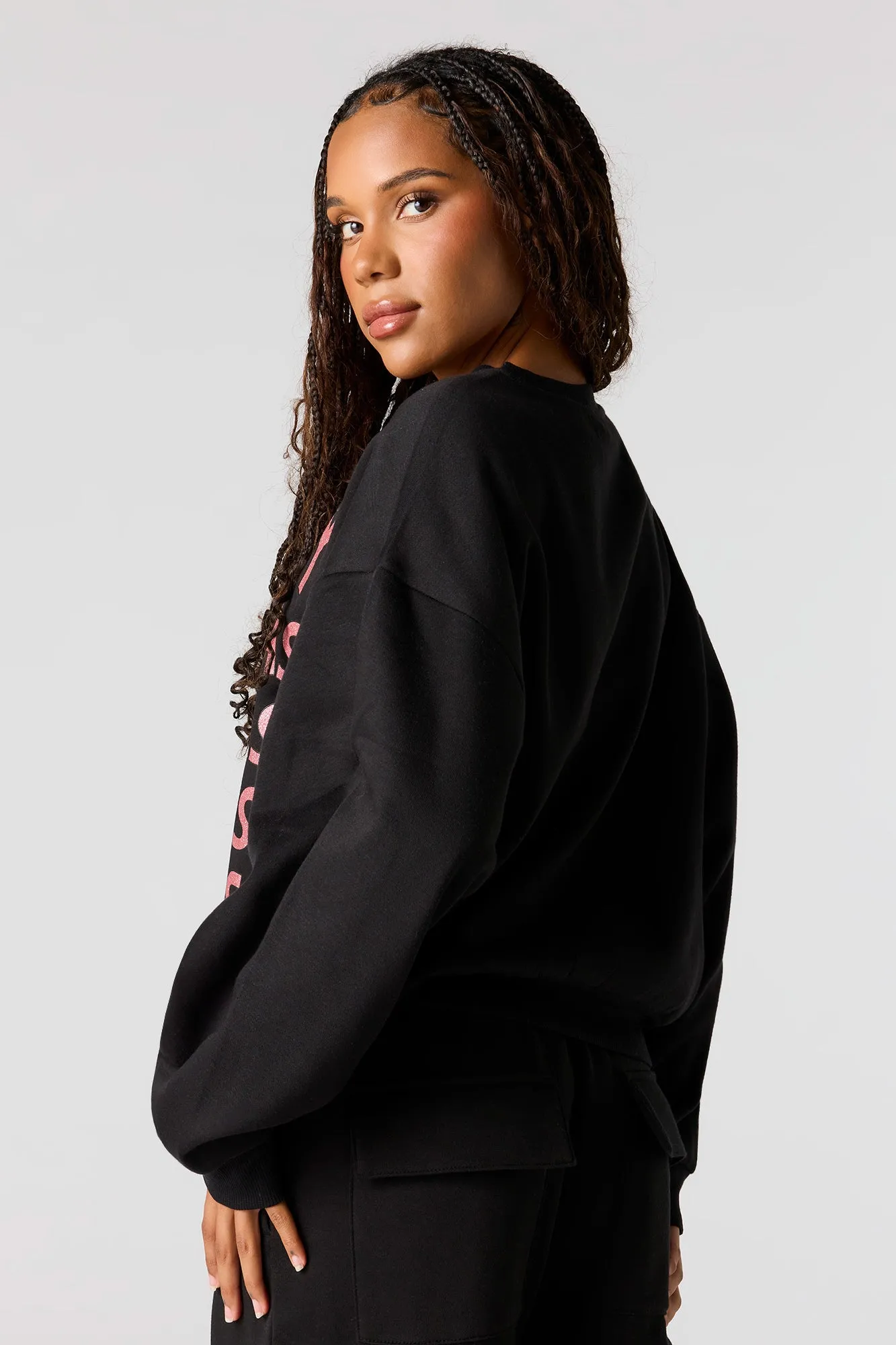 Grinch Christmas Graphic Fleece Sweatshirt sold by Urban Planet product image thumbnail 5