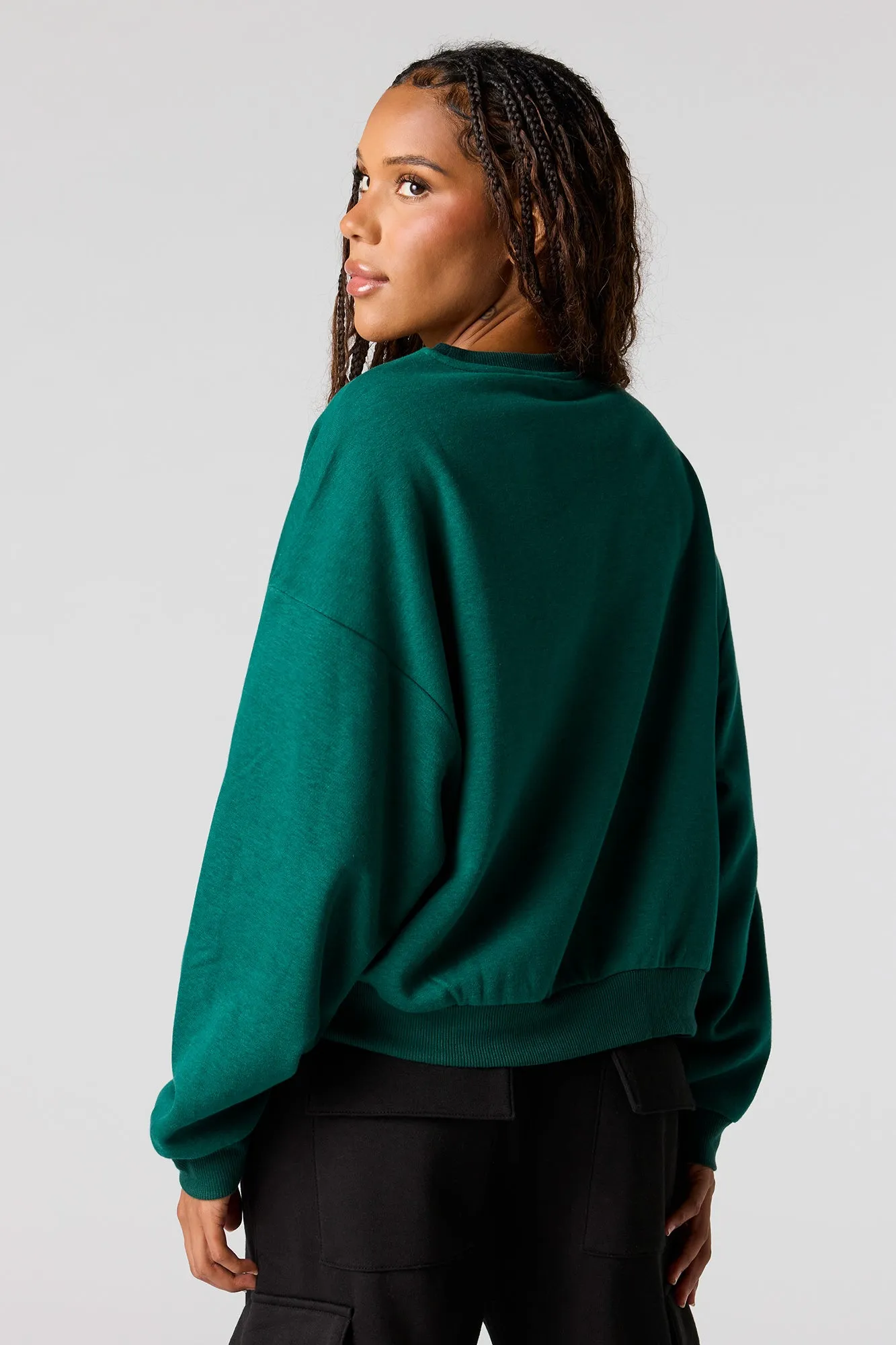 Grinch Christmas Graphic Fleece Sweatshirt sold by Urban Planet product image thumbnail 2
