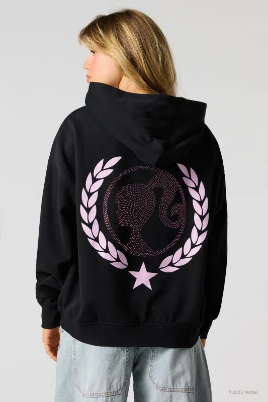Barbie™ Rhinestone Fleece Hoodie sold by Urban Planet