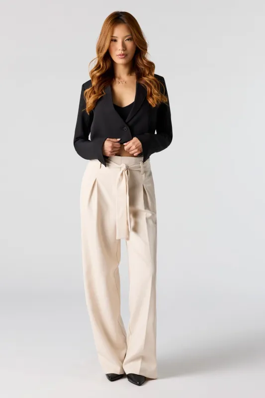 Belted Paperbag Wide Leg Dress Pant sold by Urban Planet