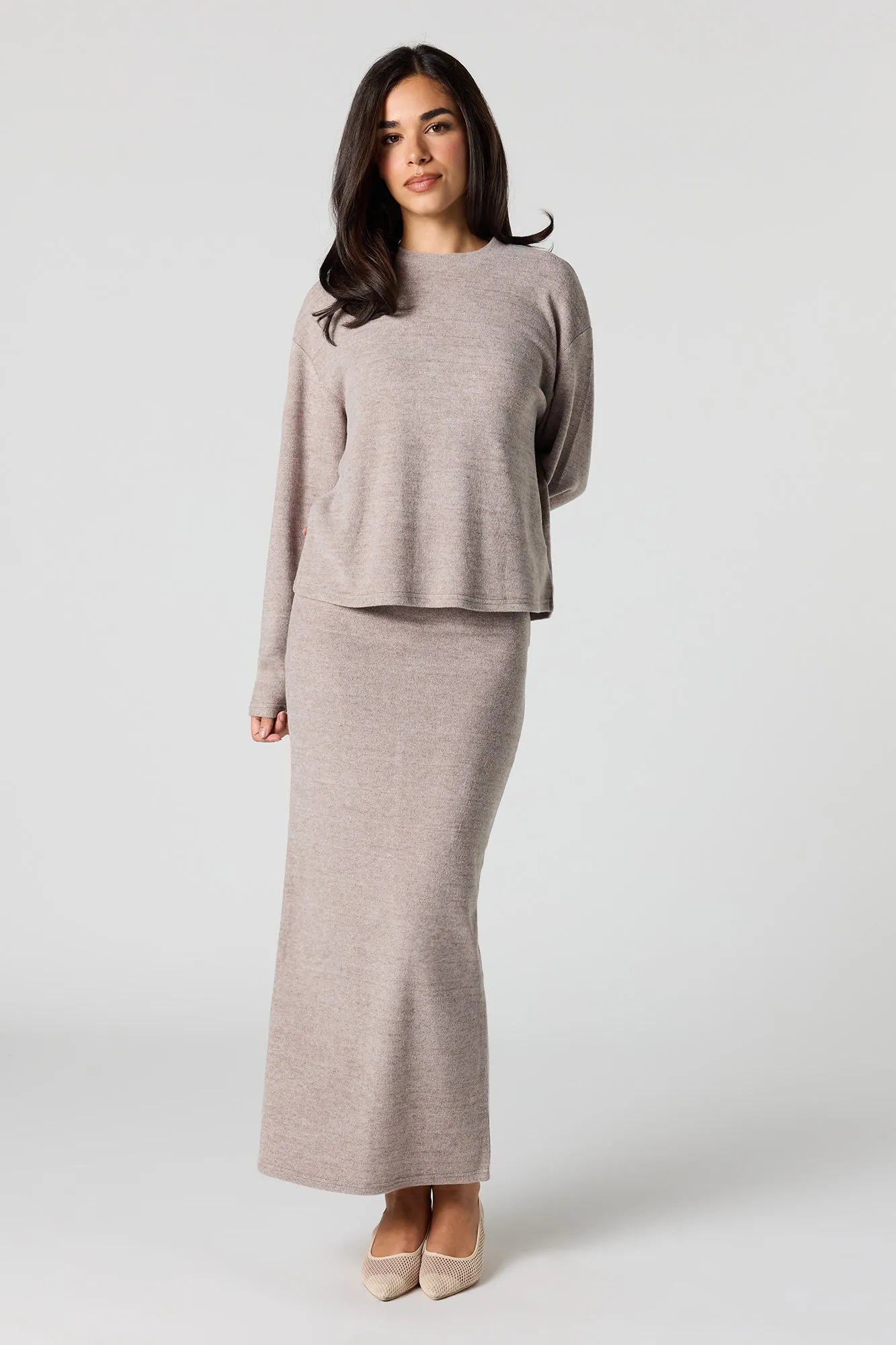 Soft Knit Maxi Skirt sold by Urban Planet