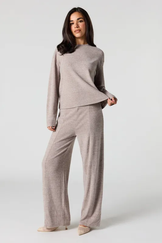 Soft Knit Wide Leg Pant sold by Urban Planet