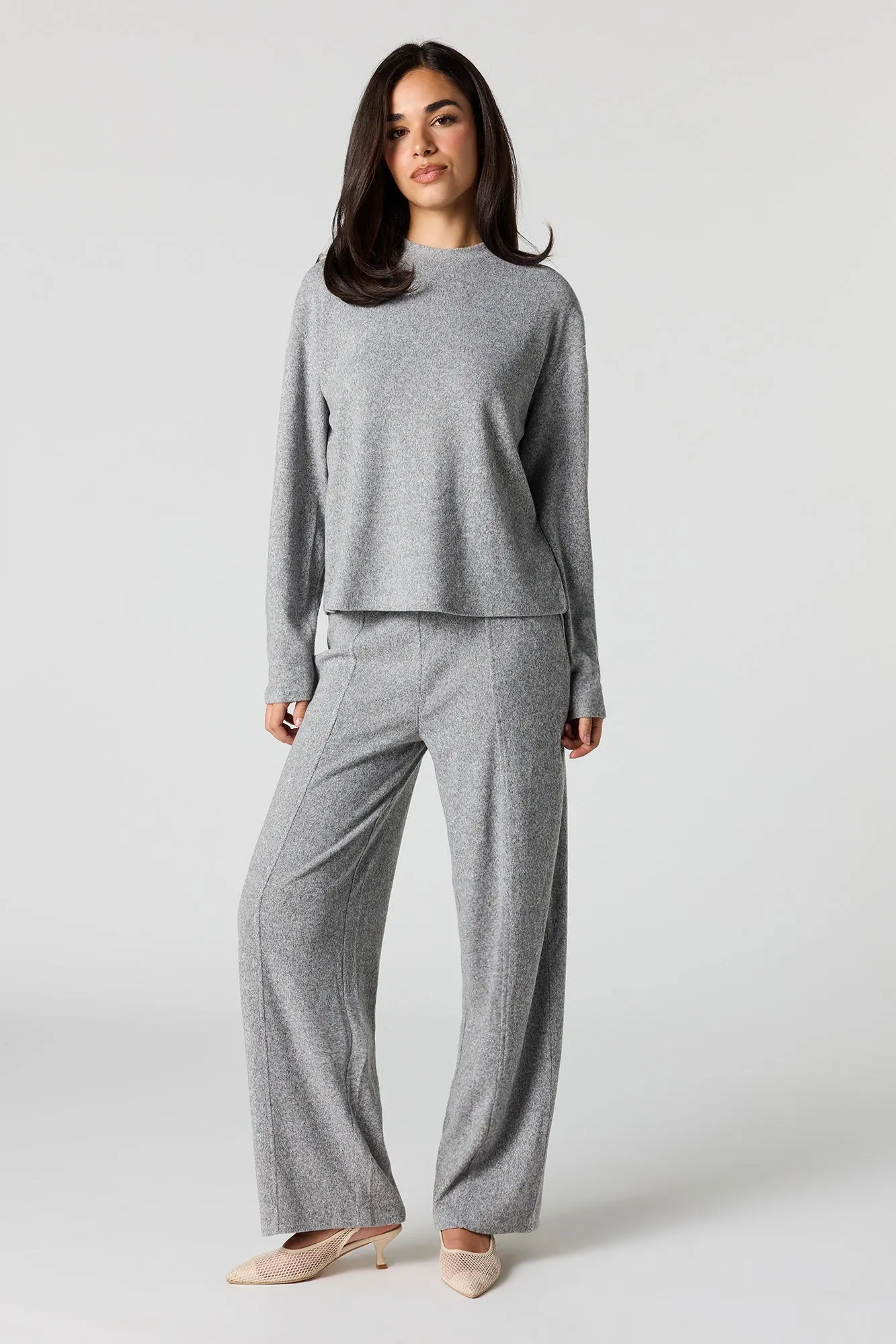 Soft Knit Wide Leg Pant sold by Urban Planet product image thumbnail 4