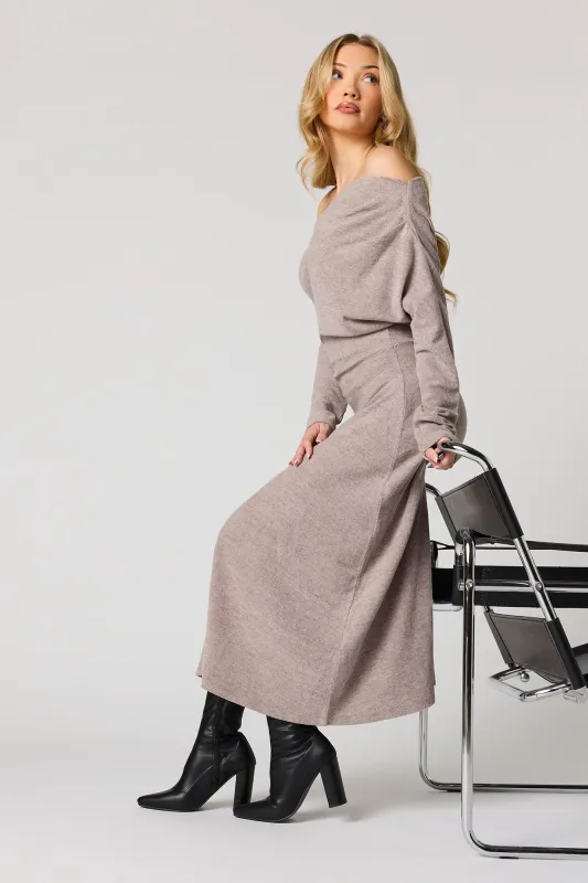 Off Shoulder Midi Sweater Dress sold by Urban Planet