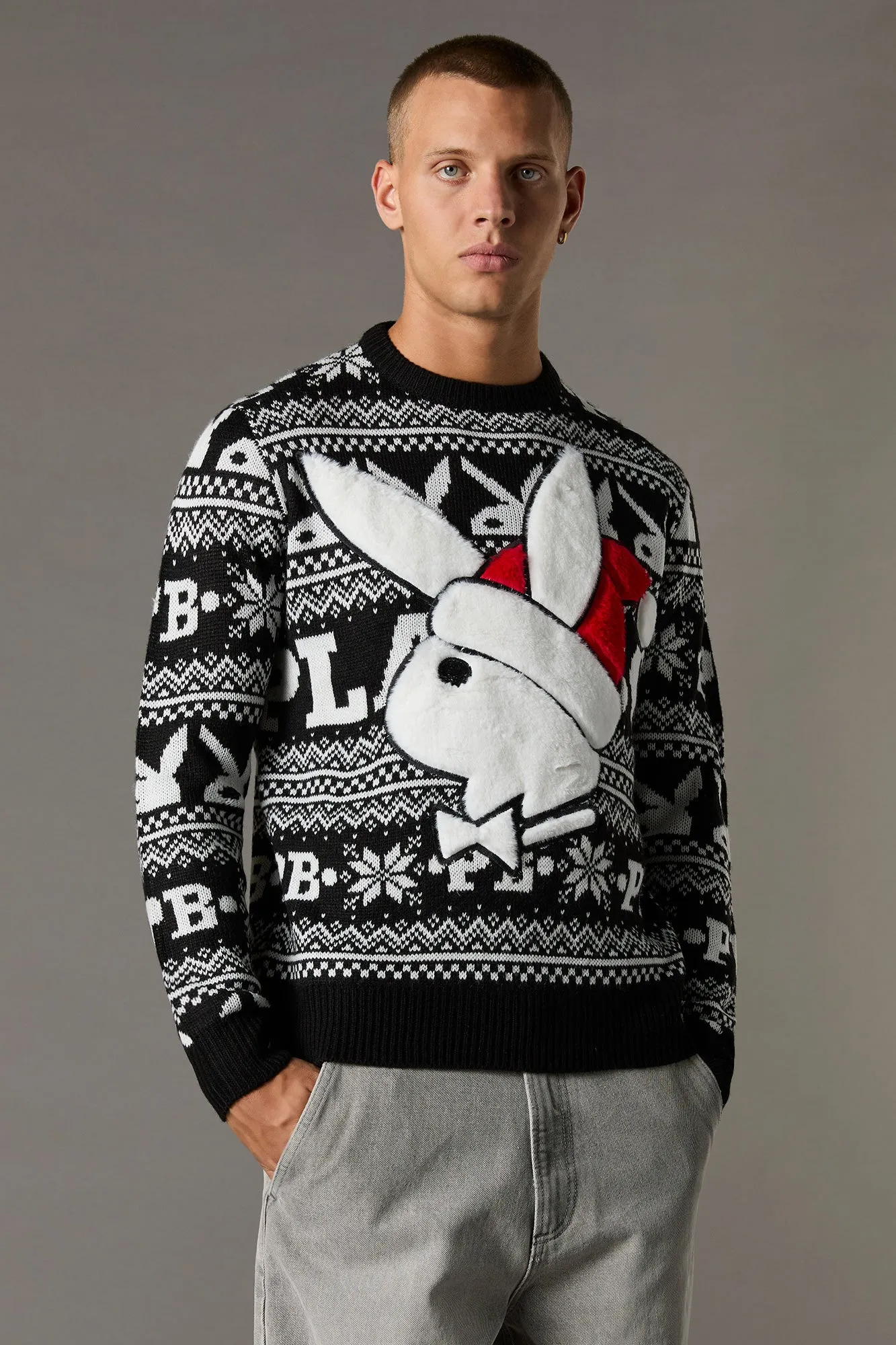 Playboy Christmas Sweater sold by Urban Planet