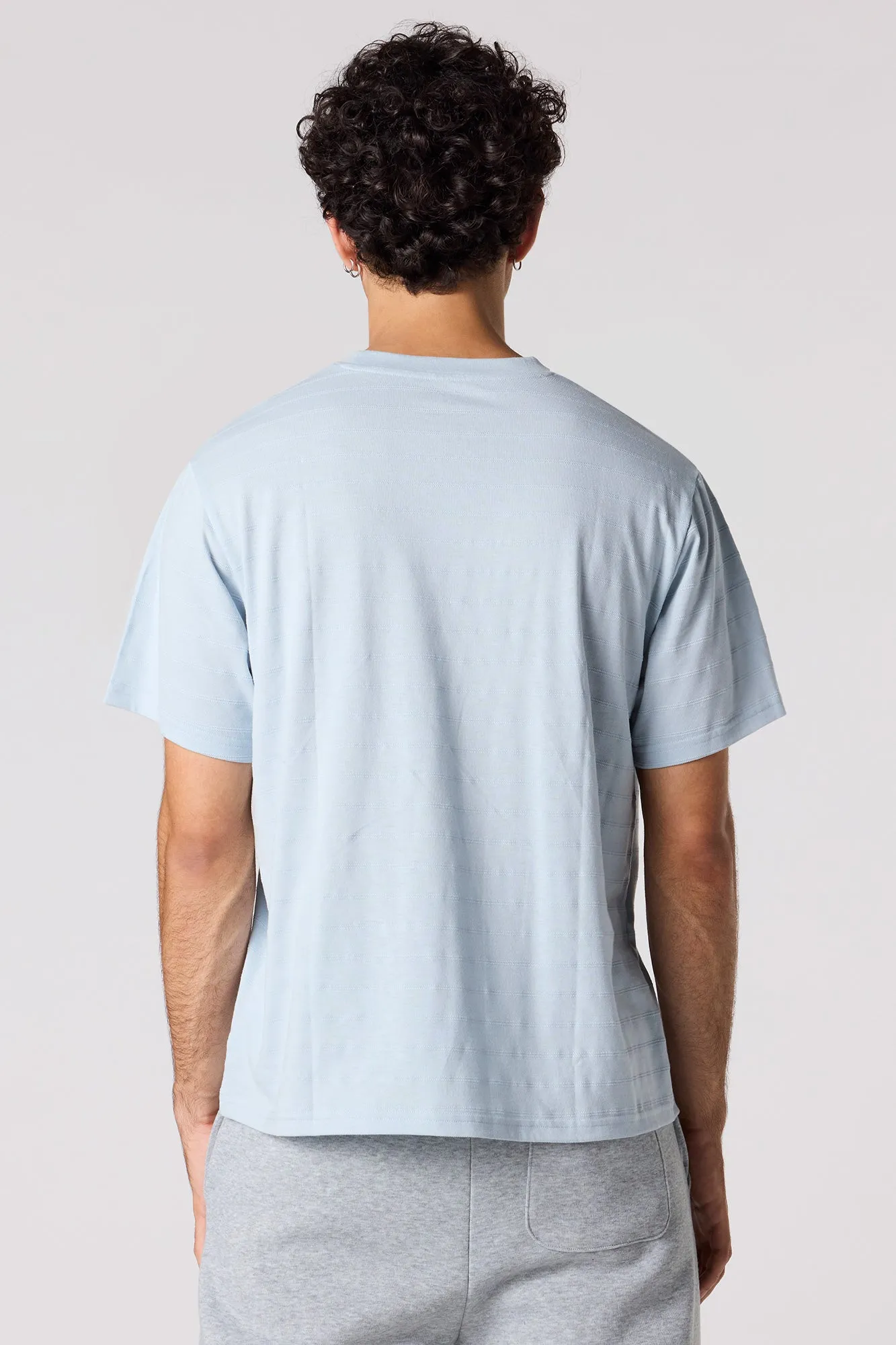 Textured Stripe T-Shirt sold by Urban Planet product image thumbnail 2