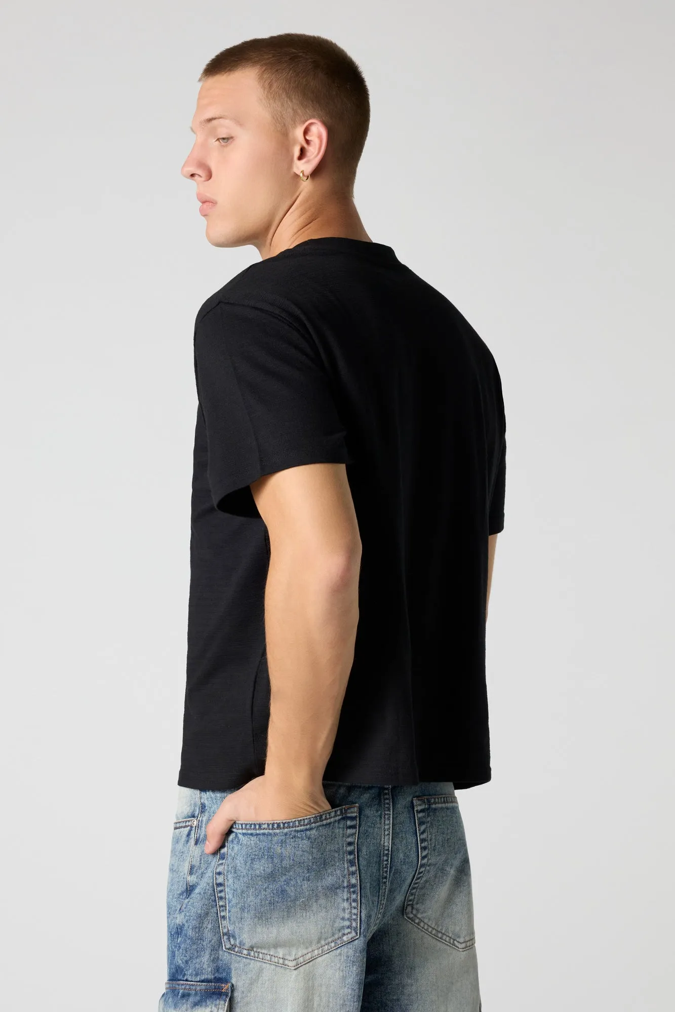 Textured T-Shirt sold by Urban Planet product image thumbnail 5