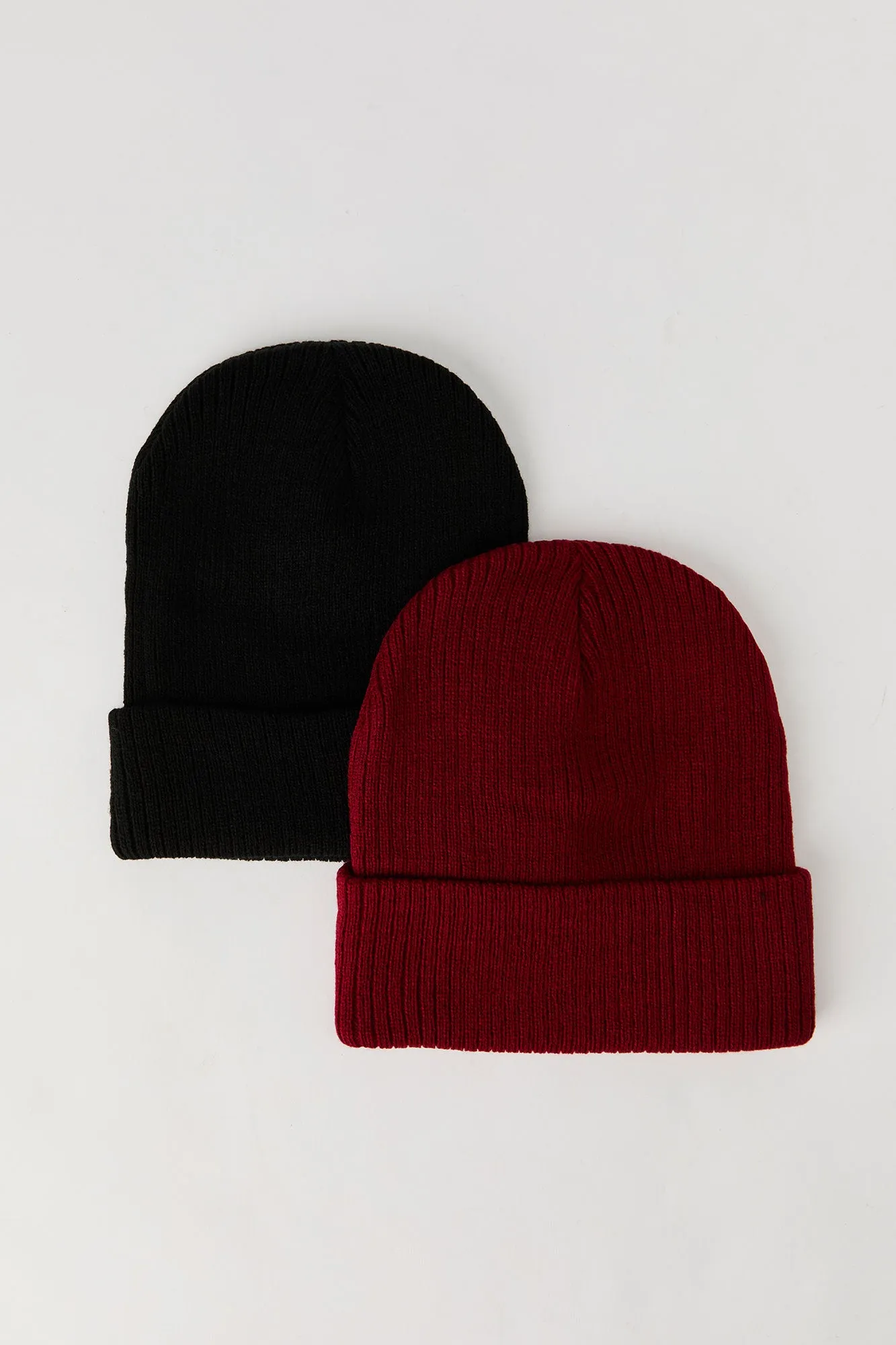 Ribbed Knit Beanie (2 Pack) sold by Urban Planet