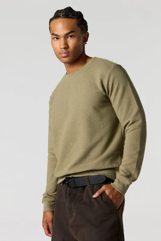 Ribbed Knit Long Sleeve Top sold by Urban Planet