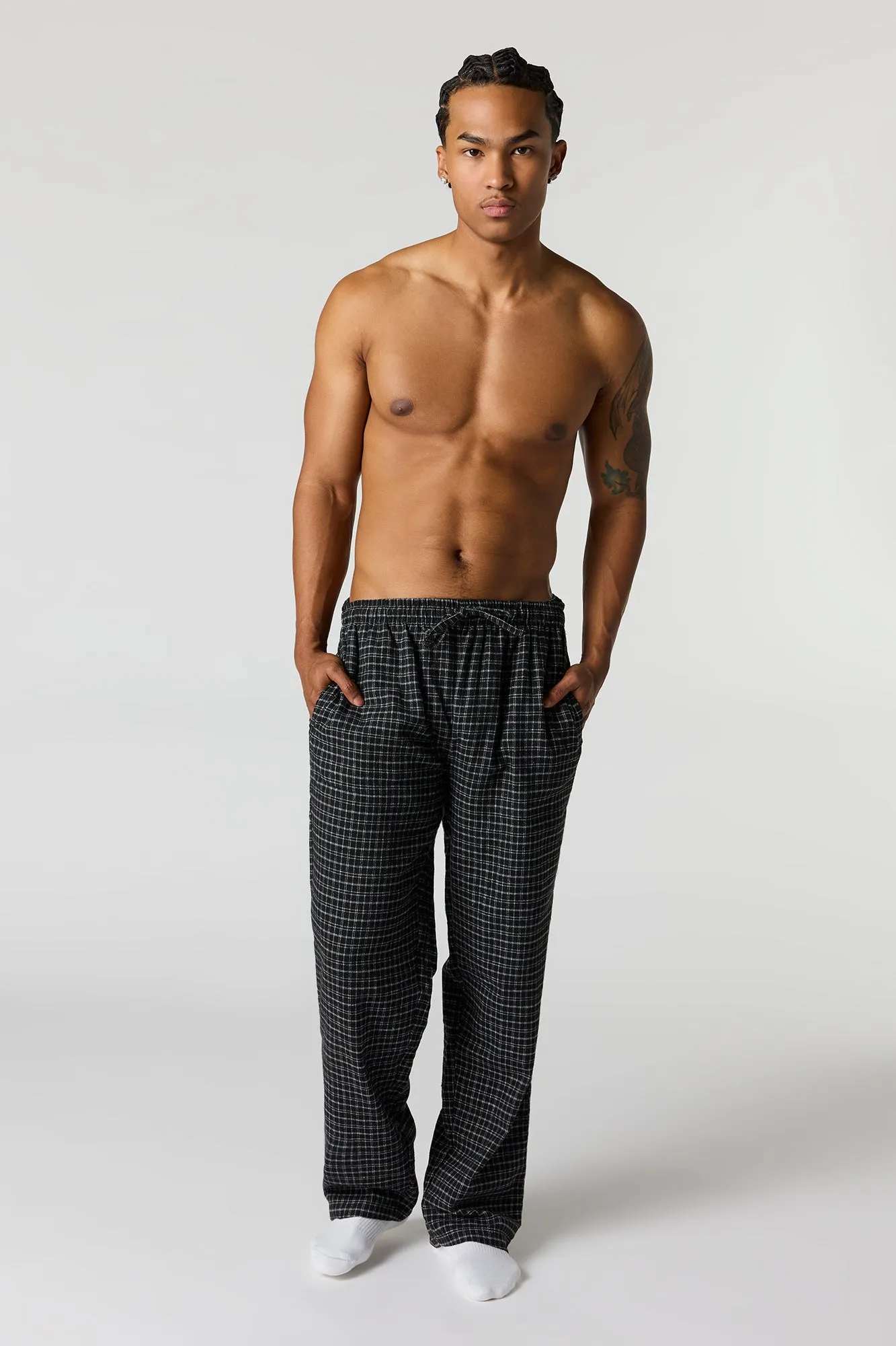 Plaid Flannel Pajama Pant sold by Urban Planet product image thumbnail 3