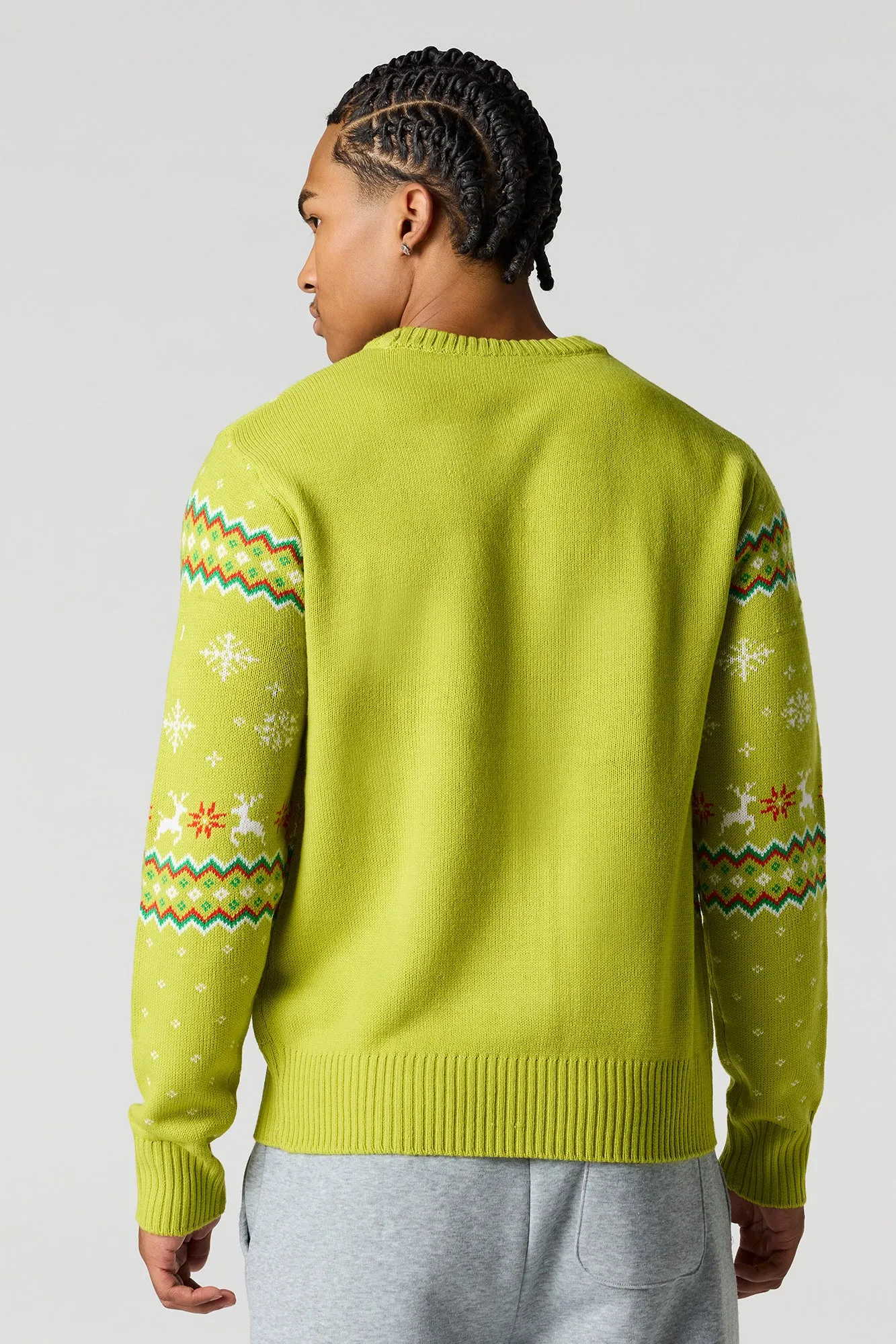 The Grinch Jacquard Knit Christmas Sweater sold by Urban Planet product image thumbnail 2