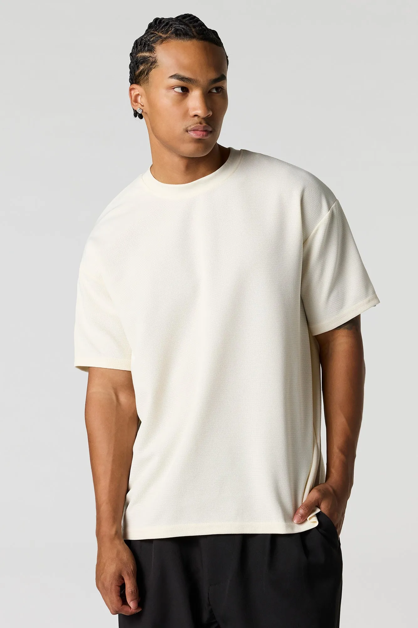 Textured Relaxed T-Shirt sold by Urban Planet
