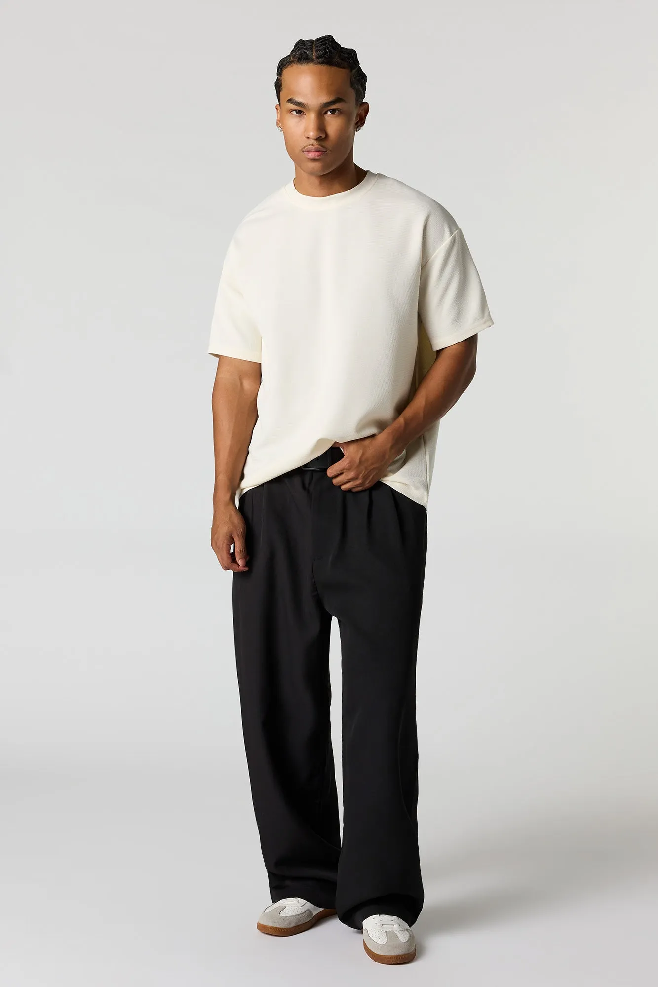 Textured Relaxed T-Shirt sold by Urban Planet product image thumbnail 3
