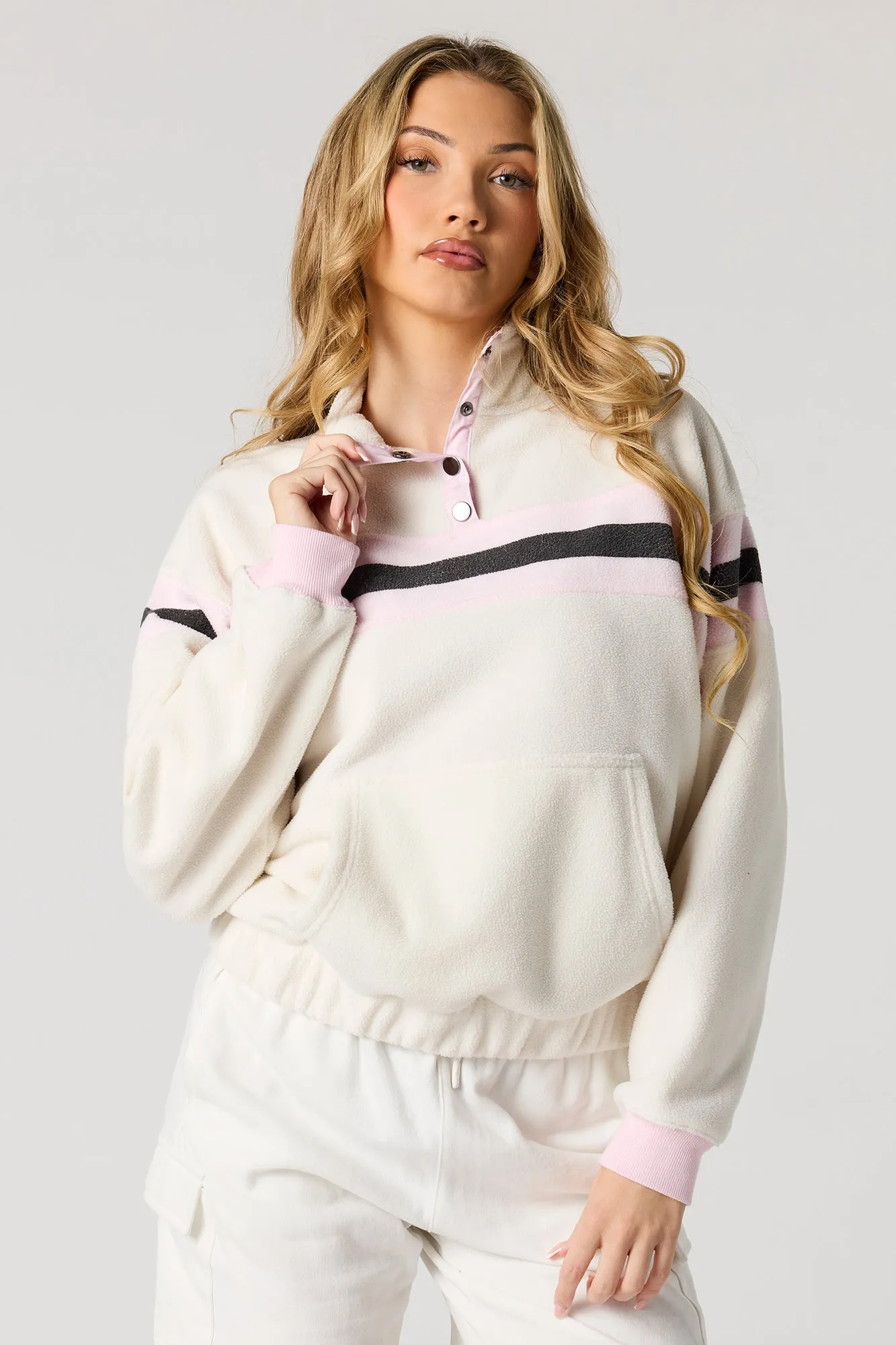 Sherpa Colourblock Sweatshirt sold by Urban Planet product image thumbnail 4