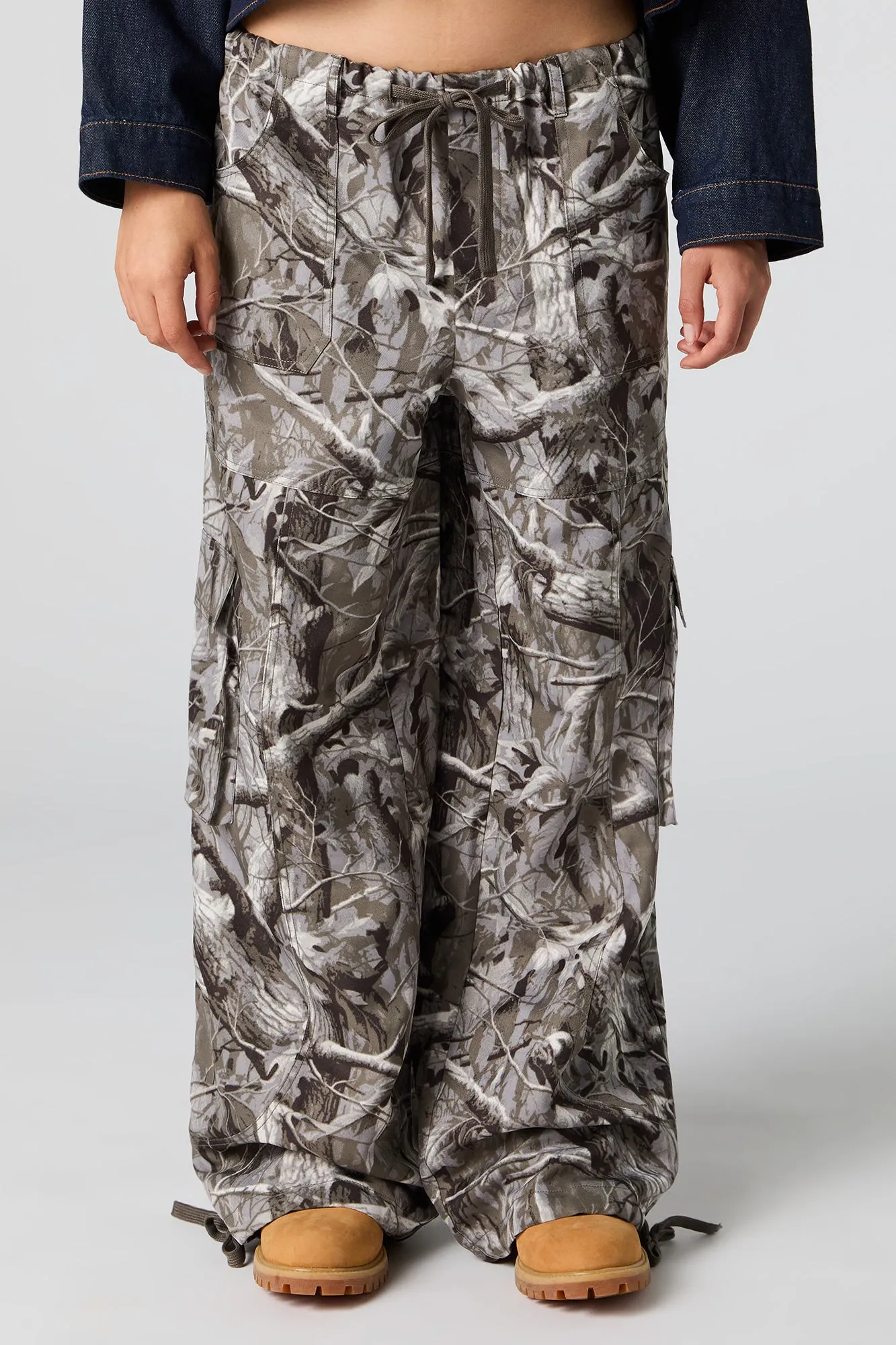 Camo Low Rise Baggy Cargo Pant sold by Urban Planet product image thumbnail 5