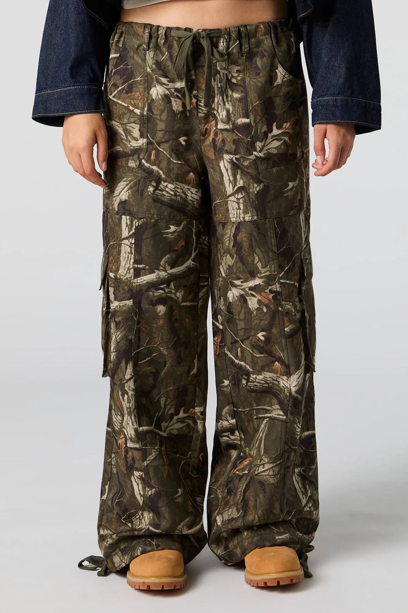 Camo Low Rise Baggy Cargo Pant sold by Urban Planet product image thumbnail 2