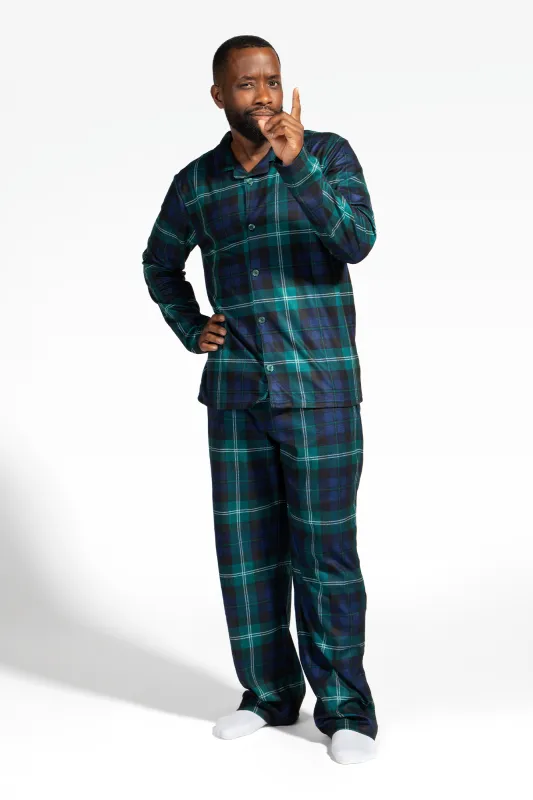 Mens Fammy Jammies Festive Flannel Pajama Set sold by Urban Planet