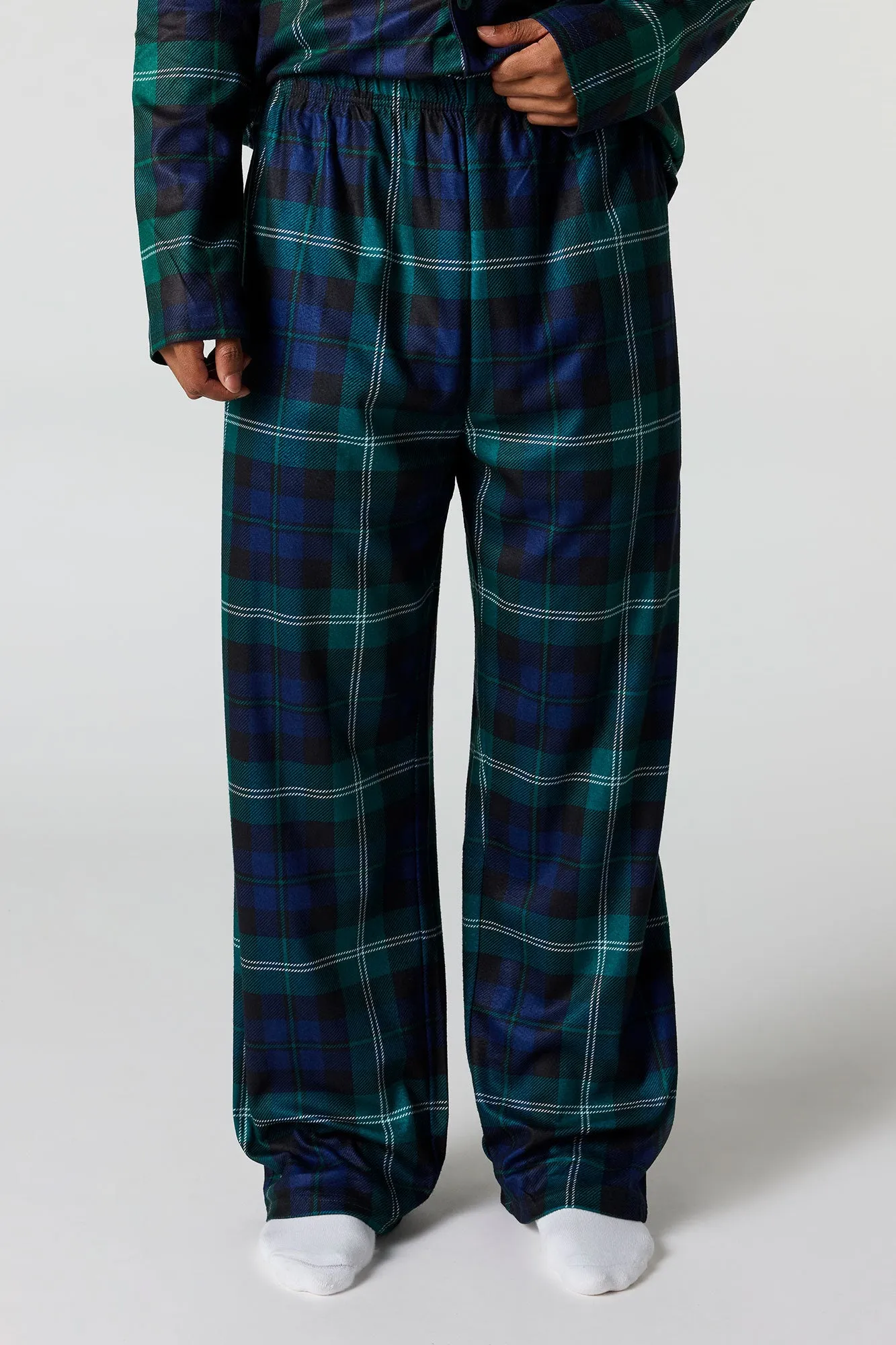 Mens Fammy Jammies Festive Flannel Pajama Set sold by Urban Planet product image thumbnail 3
