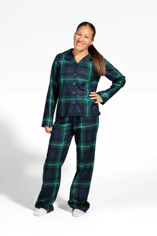 Womens Fammy Jammies Festive Flannel Pajama Set sold by Urban Planet