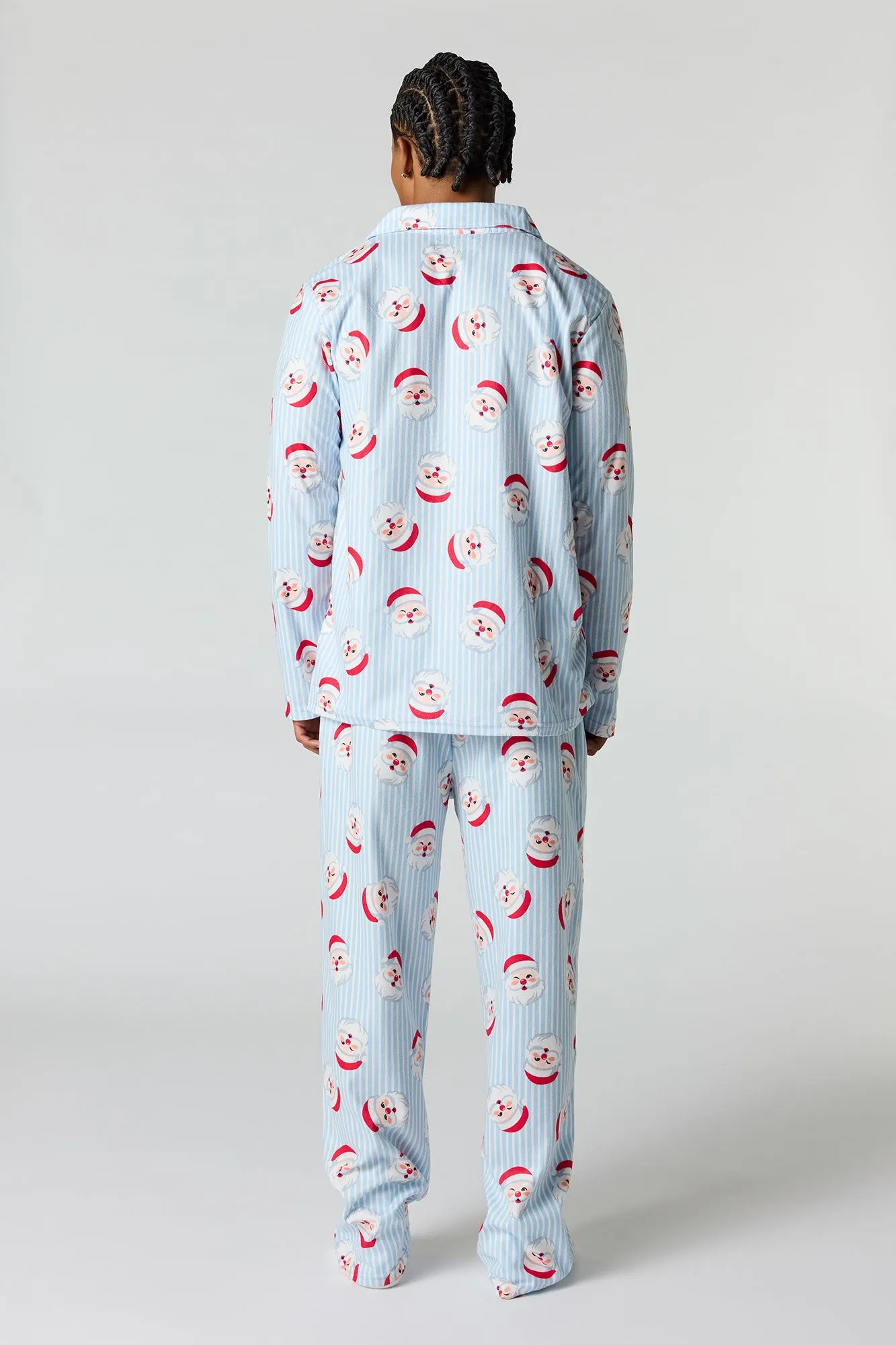 Mens Fammy Jammies Santa Flannel Pajama Set sold by Urban Planet product image thumbnail 4