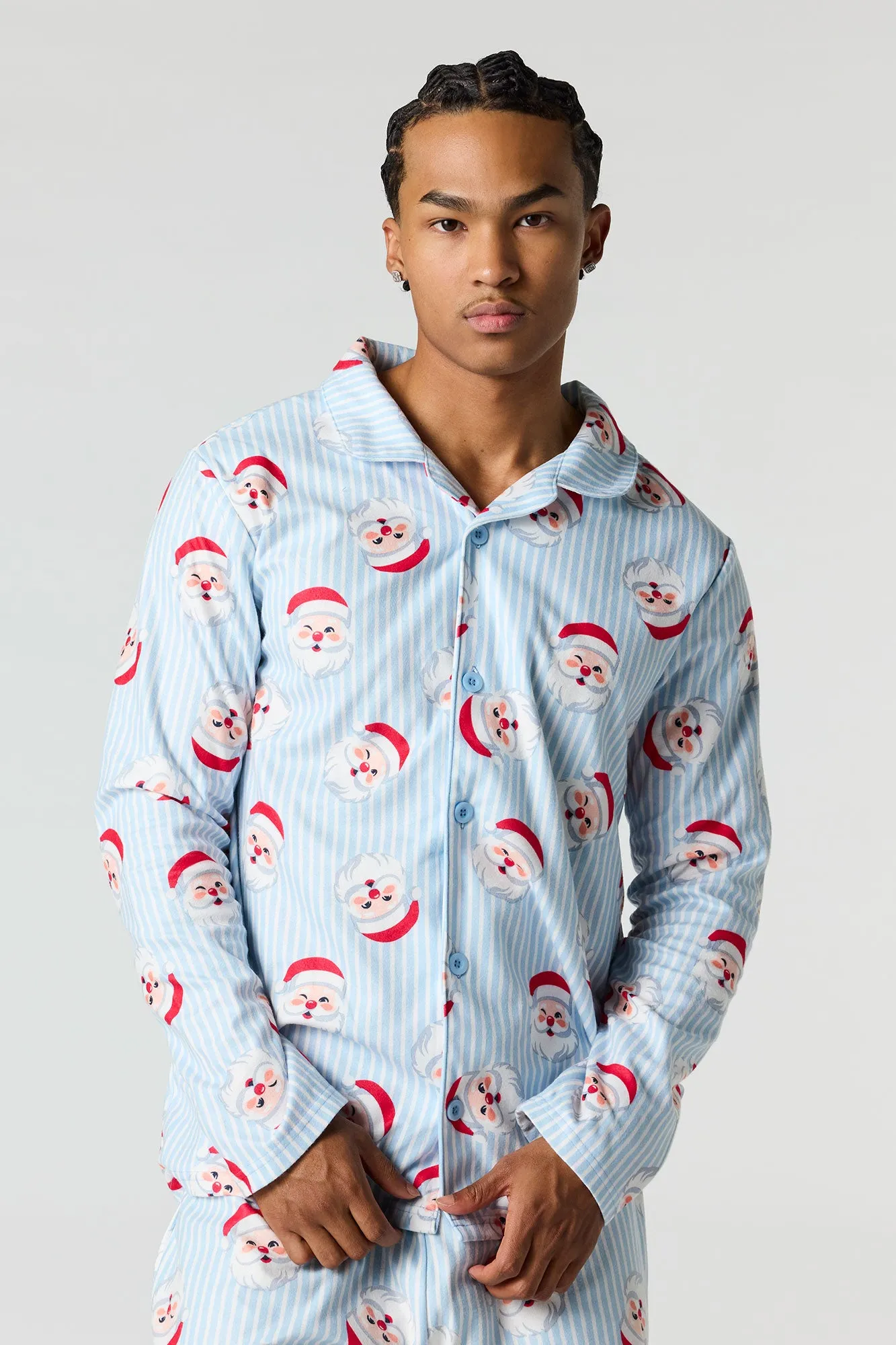 Mens Fammy Jammies Santa Flannel Pajama Set sold by Urban Planet product image thumbnail 2